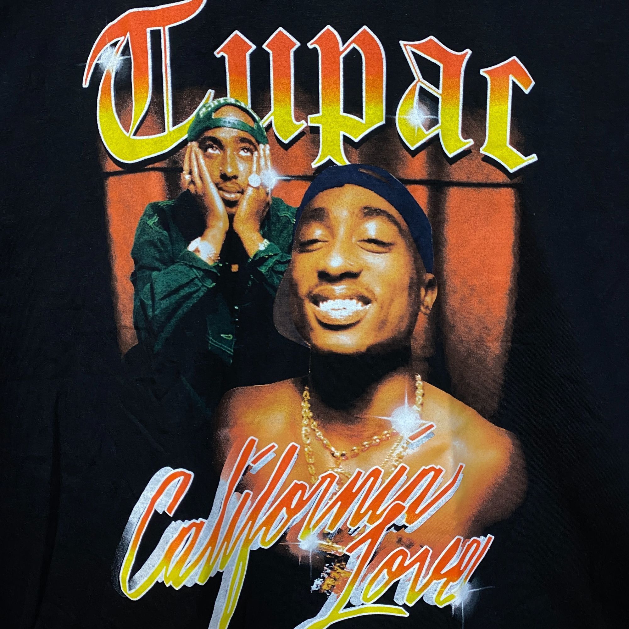 Rap Tees Tupac California Love Graphic Design T-shirt Large Size US L / EU 52-54 / 3 - 2 Thumbnail