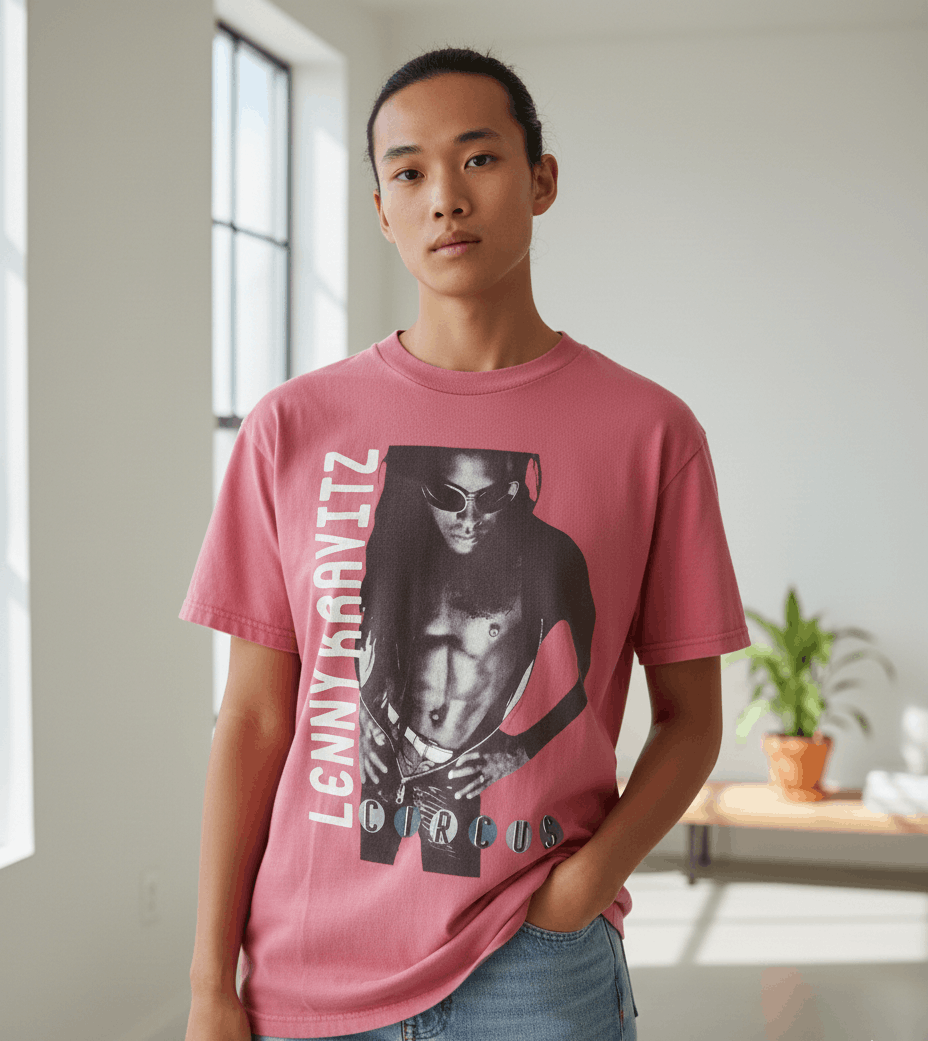 Band Tees Vintage 90’s Lenny Kravitz Circus Tour Tee Rap Rare Size US L / EU 52-54 / 3 - 1 Thumbnail