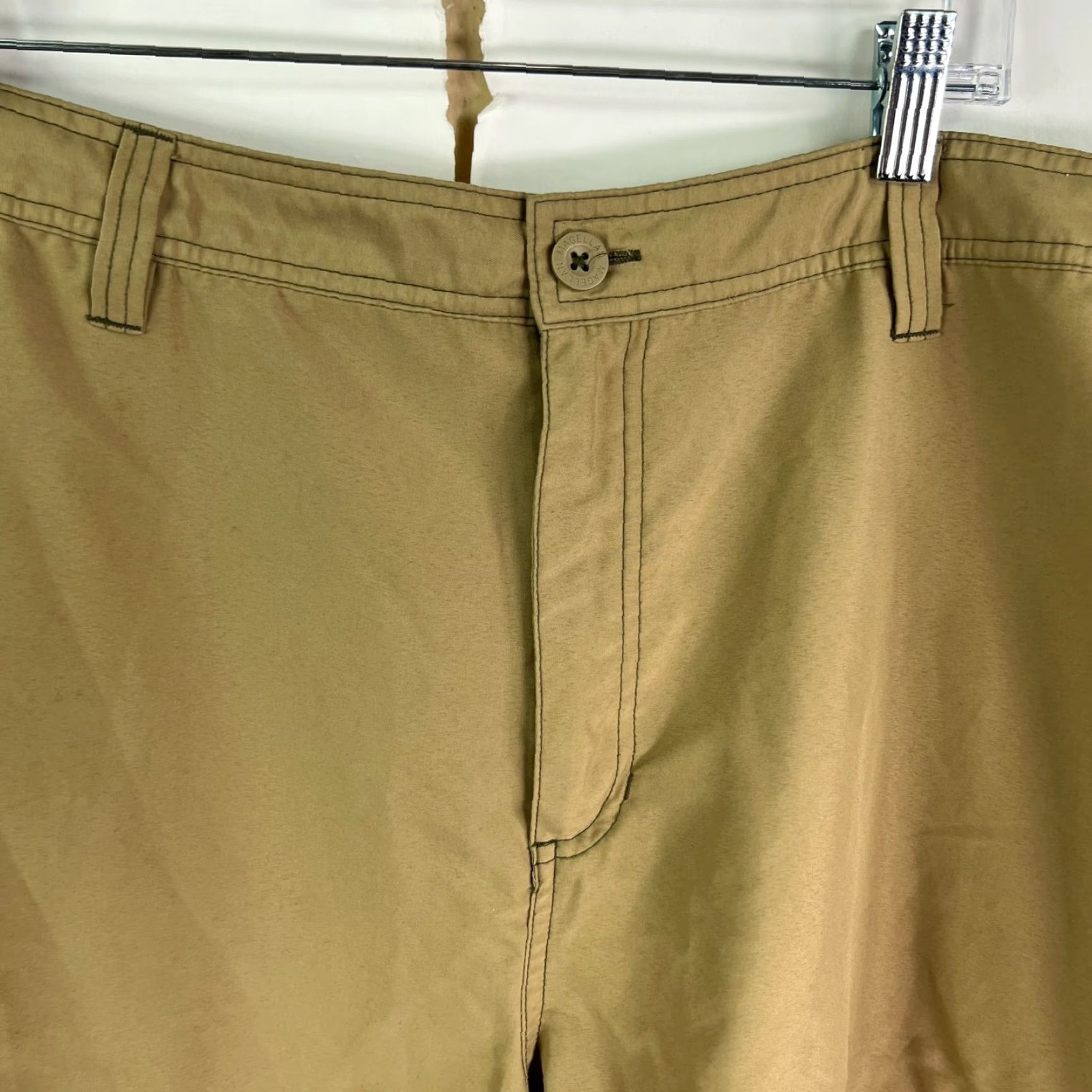 Vintage Magellan Magellan Outdoors Cargo Shorts Mens 42 Tan Lightweight Light Weight Breathable High Rise Cargo Pocket Polyester Short Size US 42 / EU 58 - 3 Thumbnail