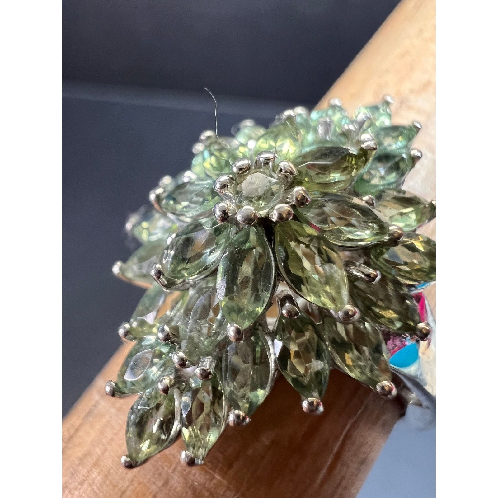 Other NEW Green apatite ring in sterling silver size 7 Size ONE SIZE - 10 Thumbnail