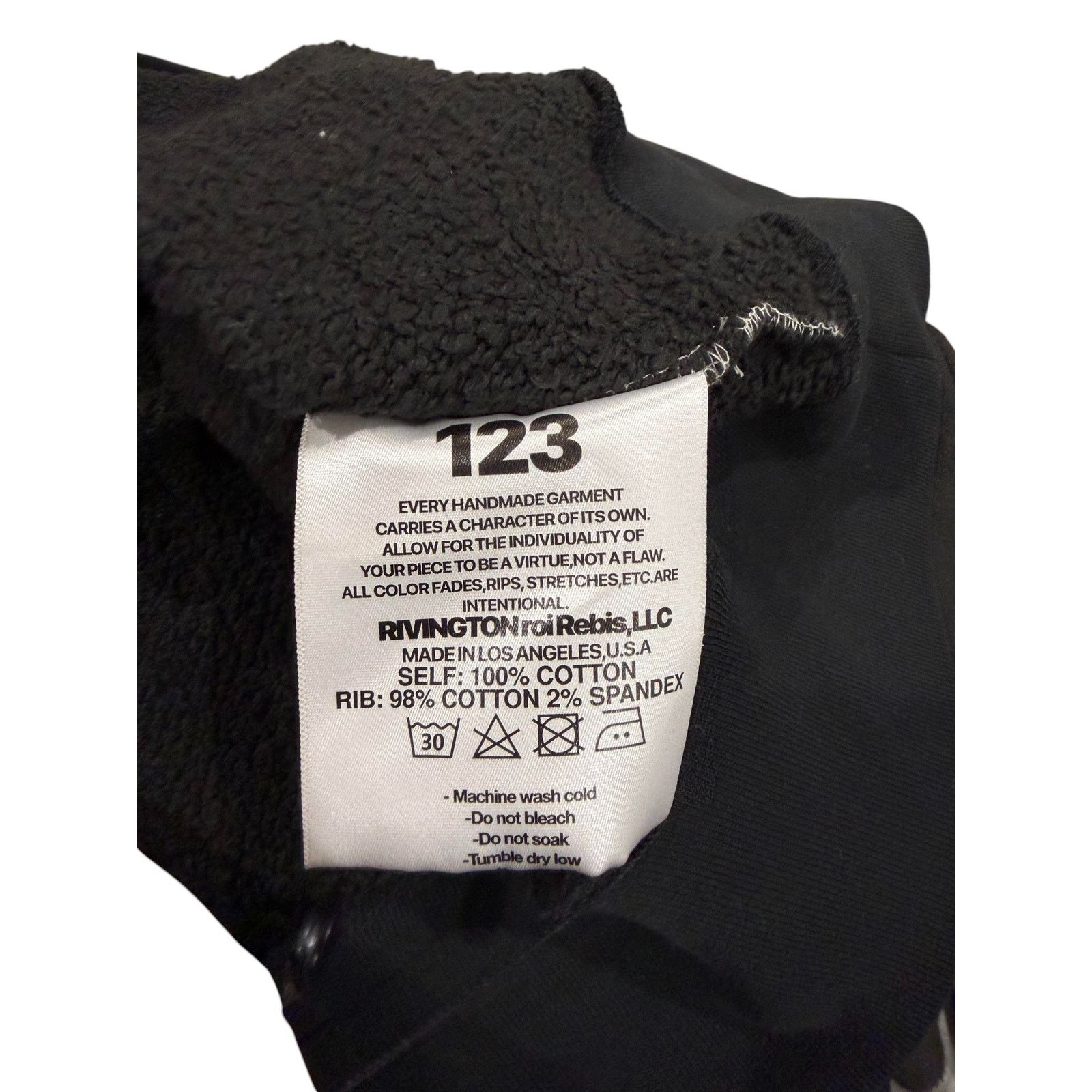 Other Rivington 123 'Agape' Black Crewneck Size US L / EU 52-54 / 3 - 3 Thumbnail