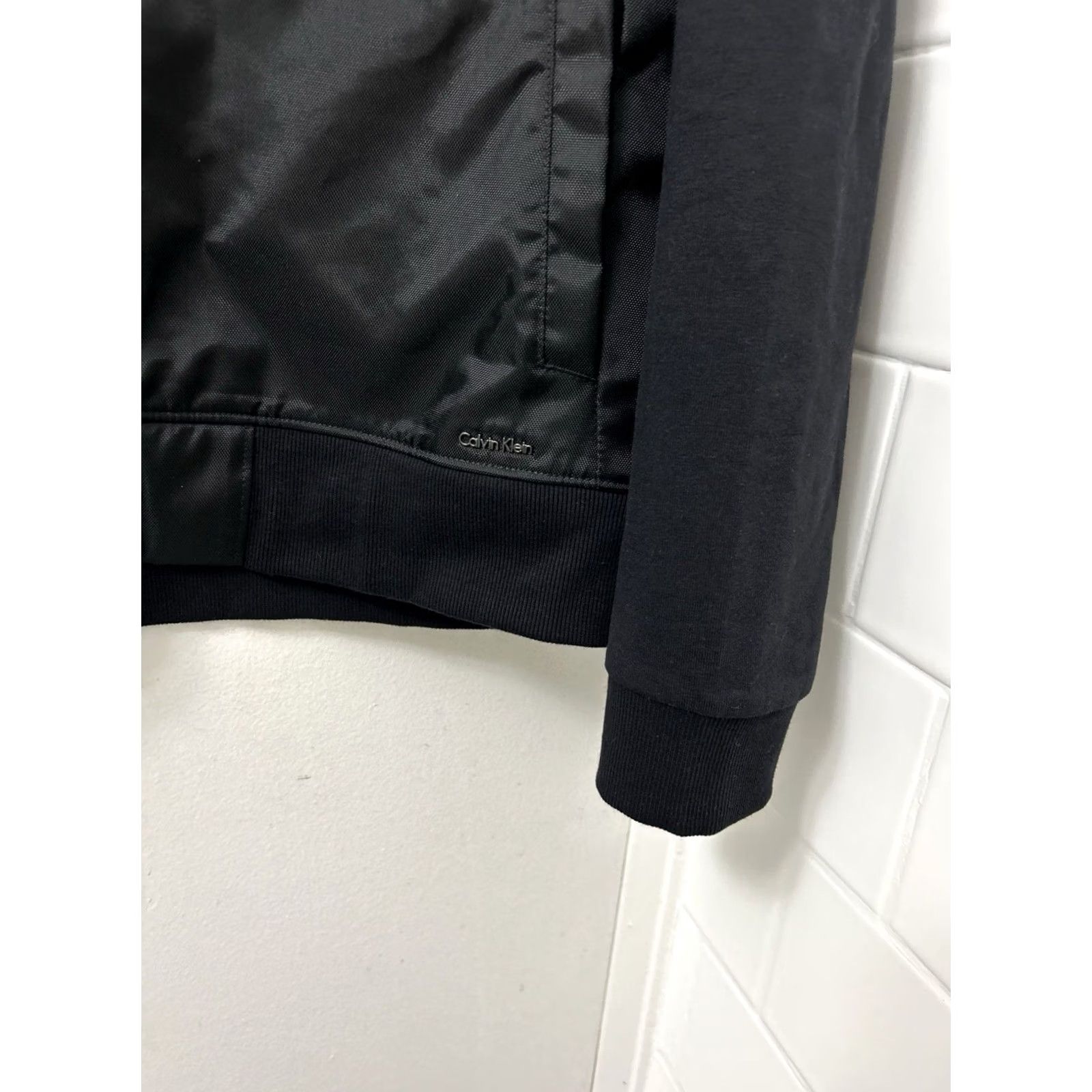 Calvin Klein Calvin Klein Jacket Mens Size L Black Full Zip Bomber Pockets Long Sleeve Size US L / EU 52-54 / 3 - 6 Thumbnail