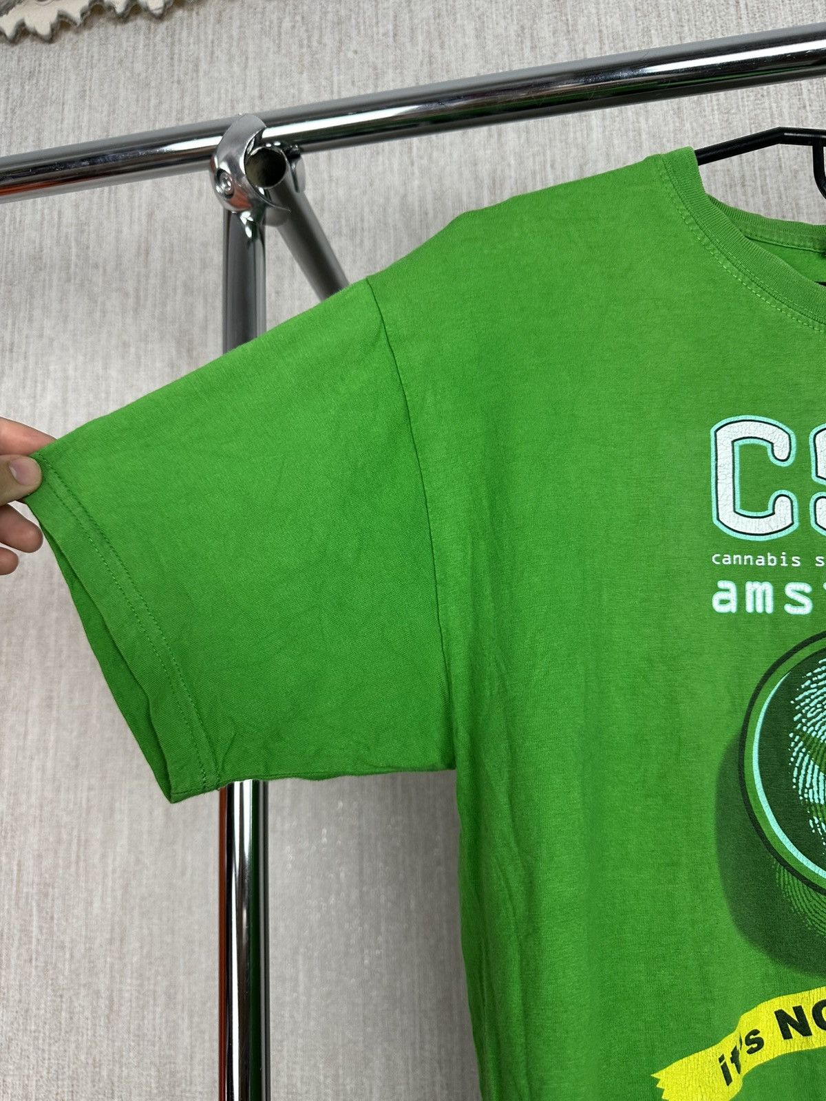 Vintage CSI: Cannabis Smokers Institution Amsterdam Marijuana Tee Size US M / EU 48-50 / 2 - 8 Thumbnail