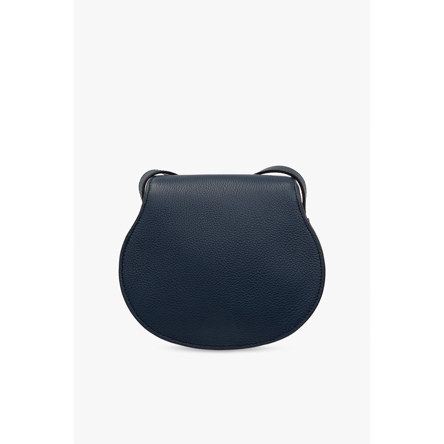 Chloe Chloe Small Saddle Navy Blue Grained Leather Shoulder Bag Ne Size ONE SIZE - 2 Thumbnail