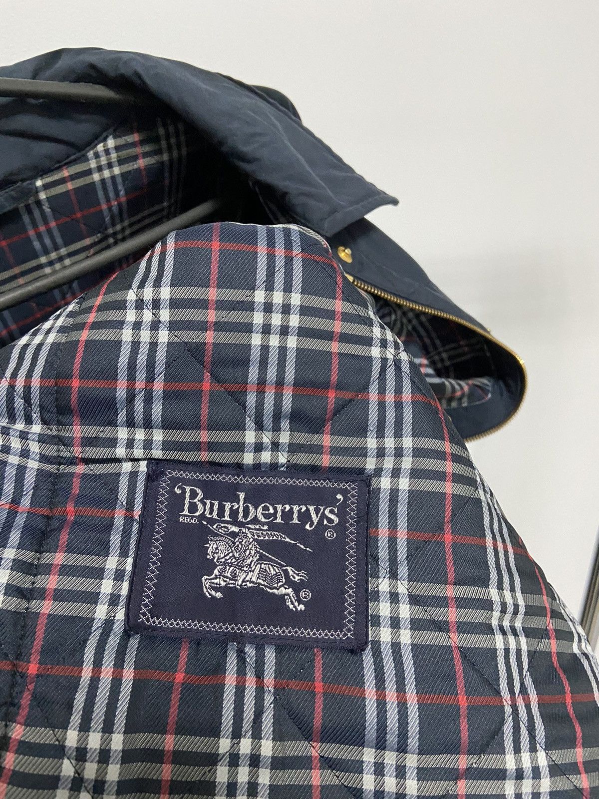 Burberry × Vintage Burberry 90s Vintage small Logo Jacket Nylon Quilted Size US L / EU 52-54 / 3 - 6 Thumbnail