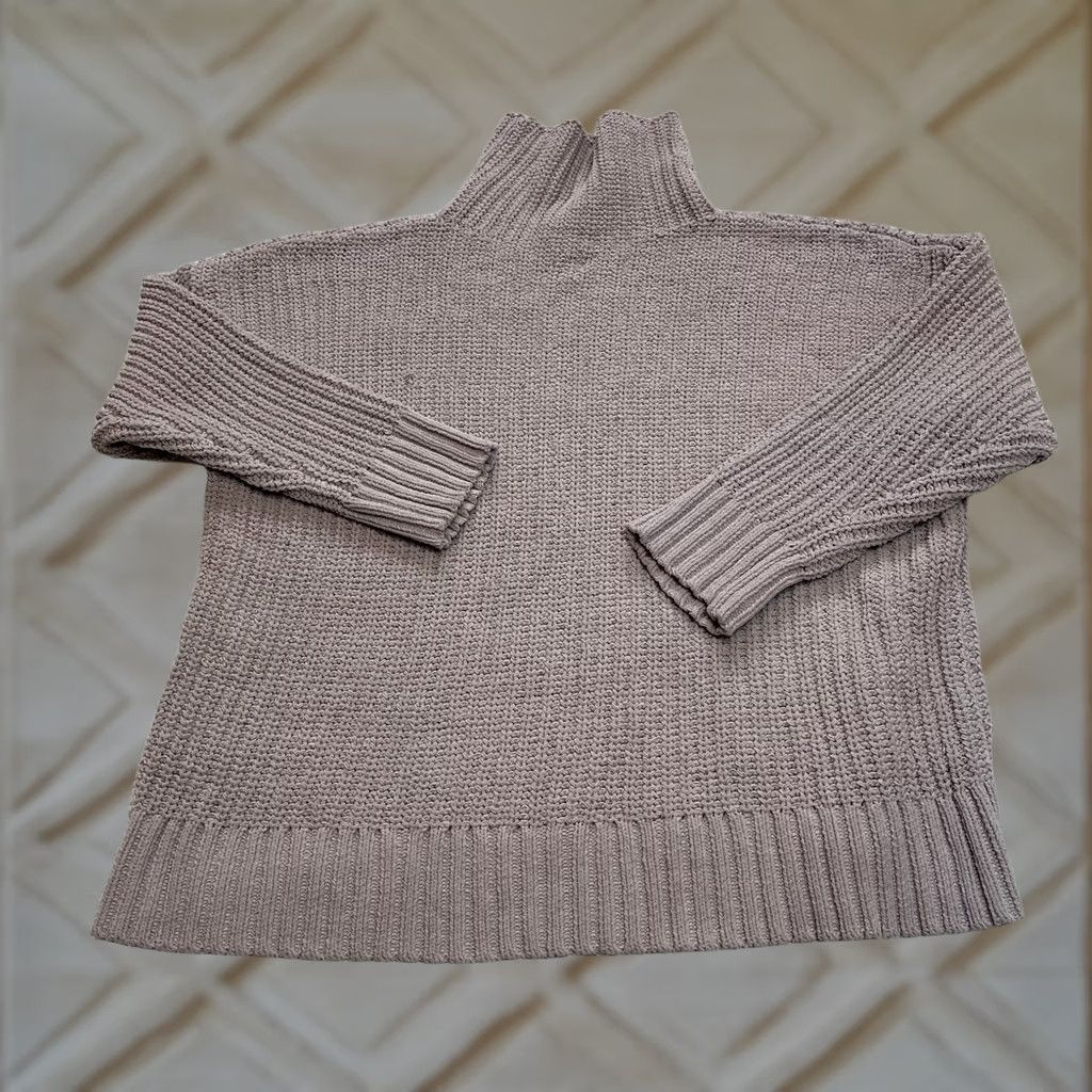 Vintage Aerie by American Eagle Sweater Womens Small Purple Turtleneck Knit Polyester Shirt Size S / US 4 / IT 40 - 1 Thumbnail