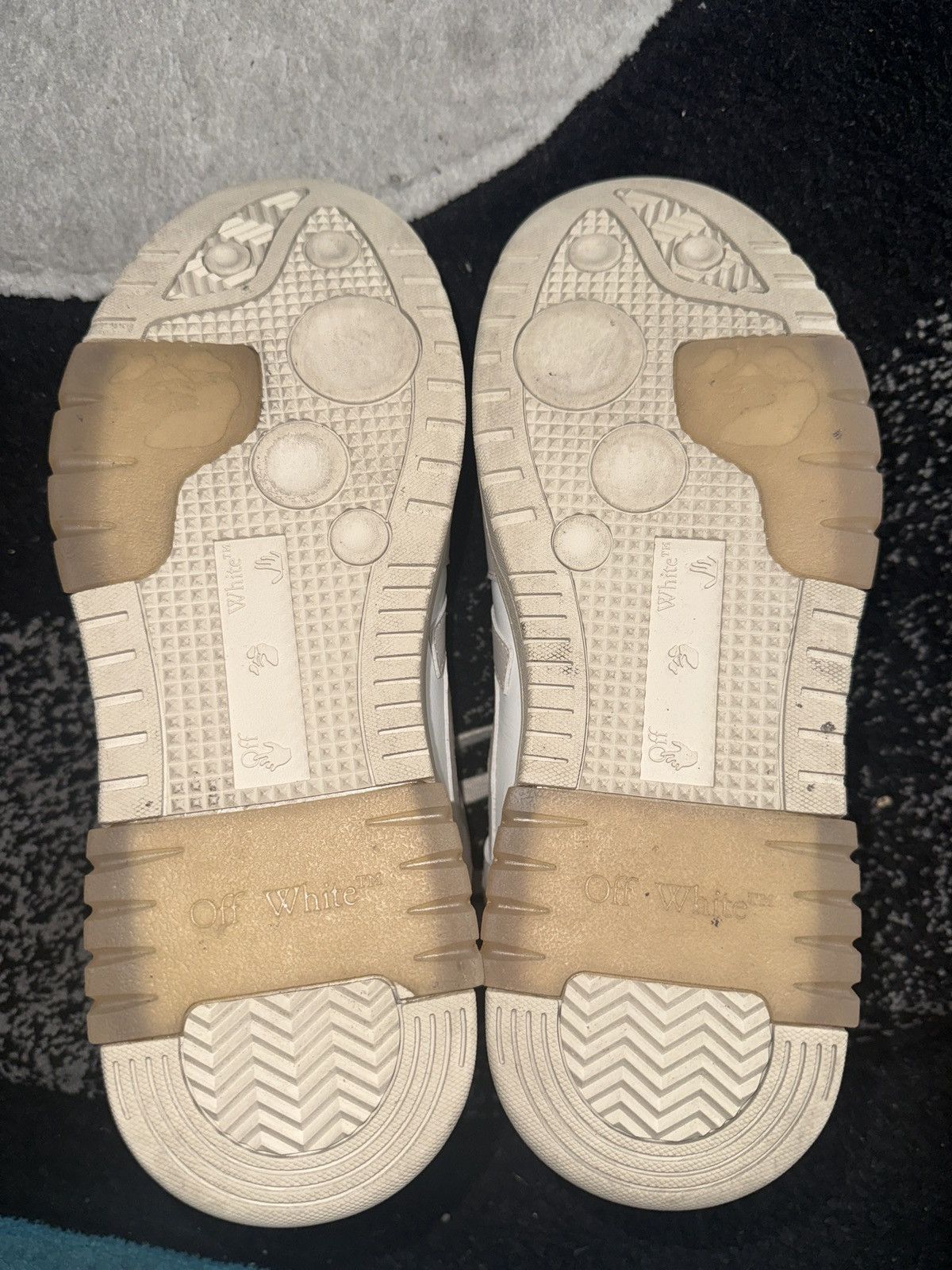 Off-White Off White Wmns Out Of Office Beige White Sneakers Size US 8 / EU 41 - 6 Thumbnail