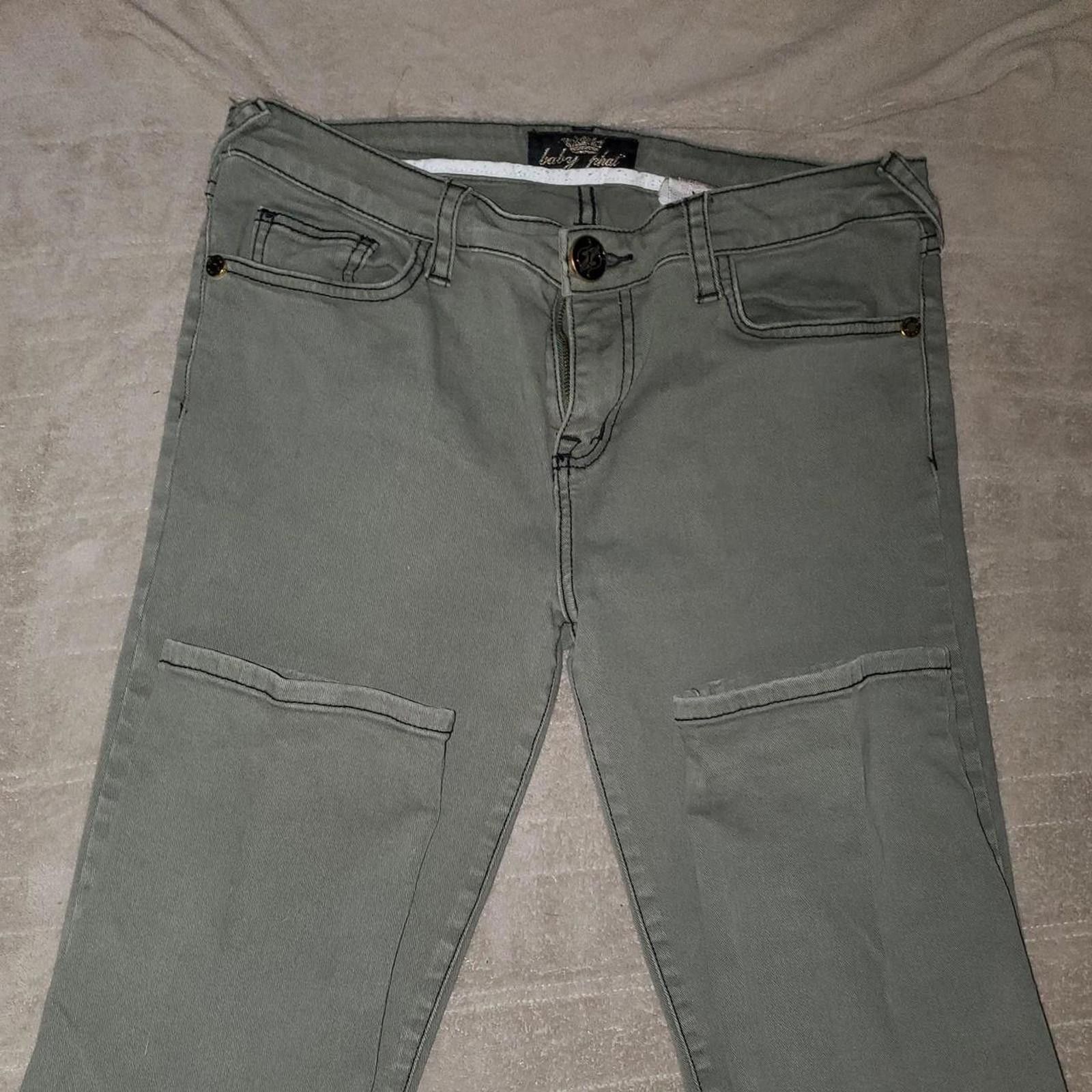 Other Baby Phat Women's Green and Gold Jeans Size 34" / US 12 / IT 48 - 1 Thumbnail