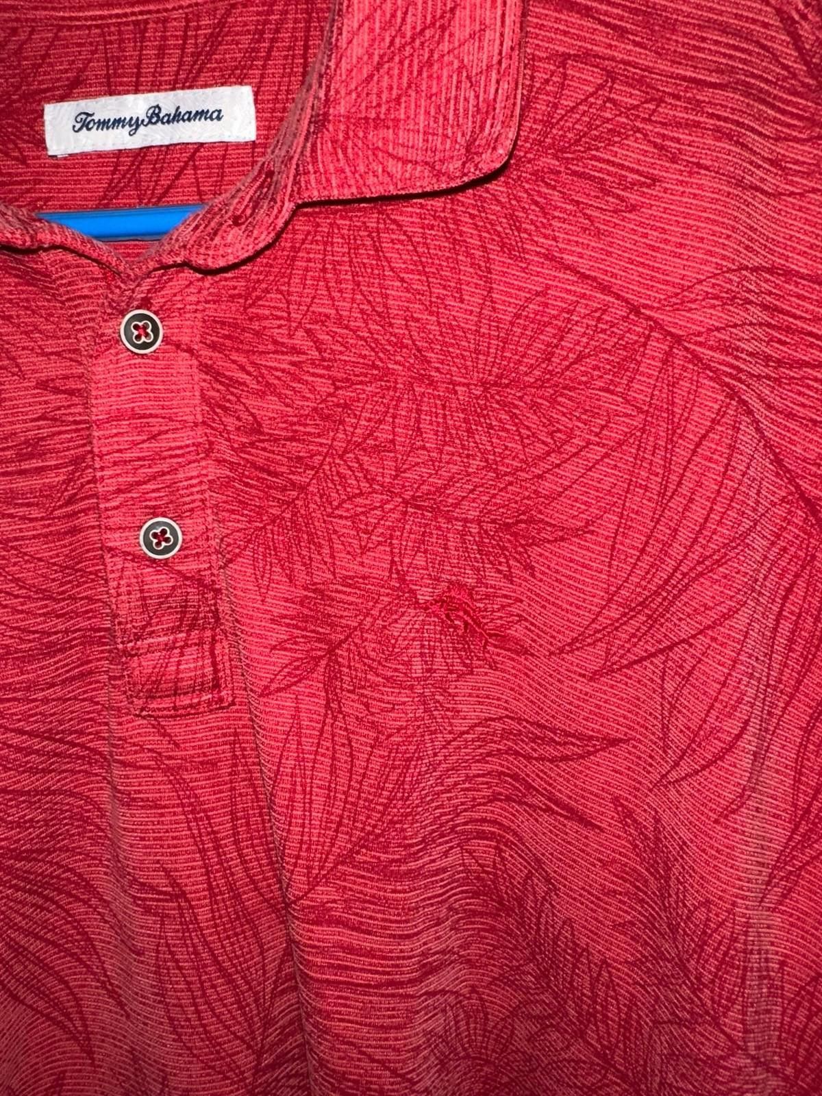 Tommy Bahama 🌴 Tommy Bahama Red Leaf Polo (XXL) Size US XXL / EU 58 / 5 - 2 Thumbnail