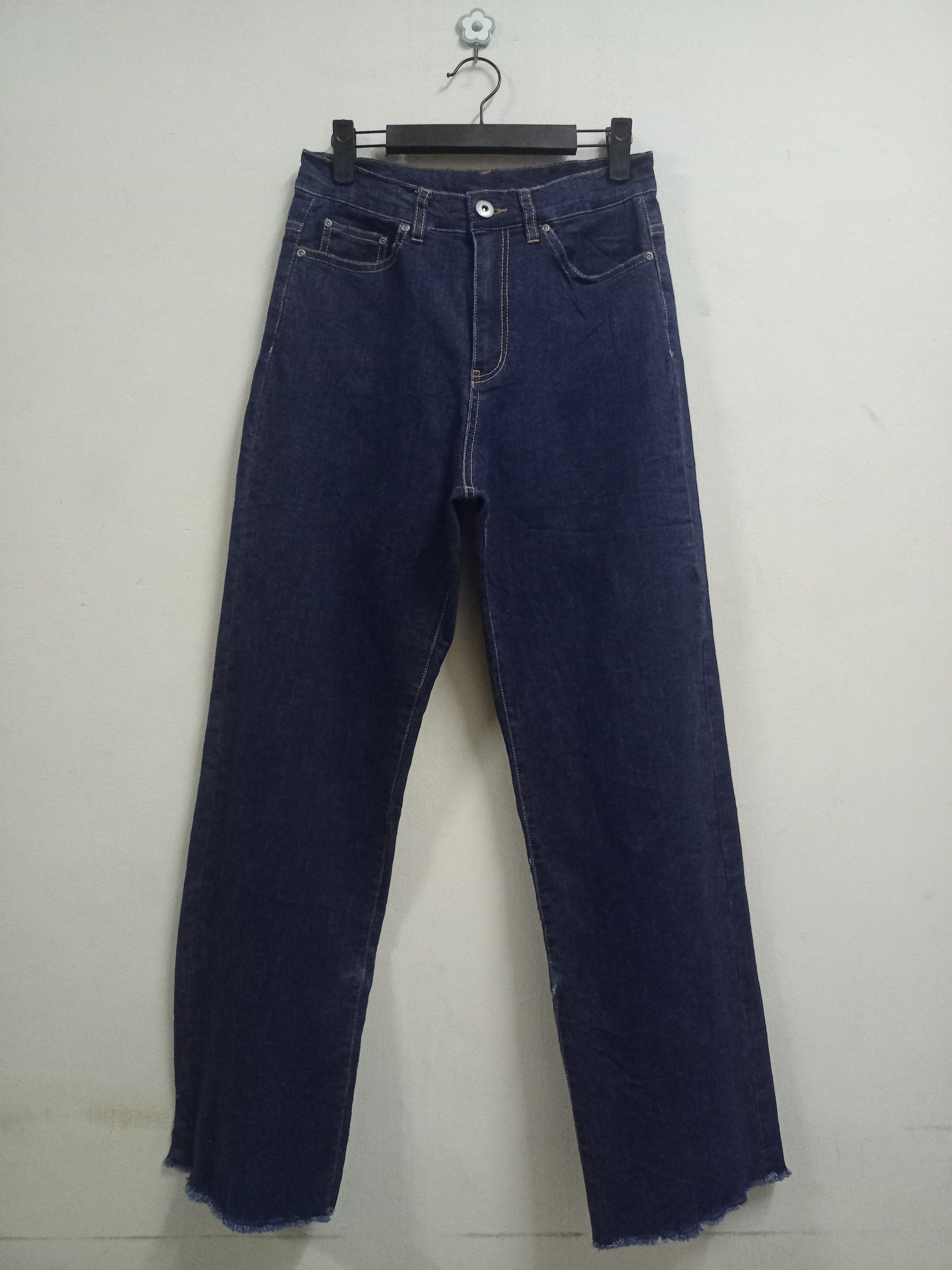 Japanese Brand Vintage Japanese Brand Frayed Style Baggy Denim Pants 27x28 Size US 27 - 1 Thumbnail