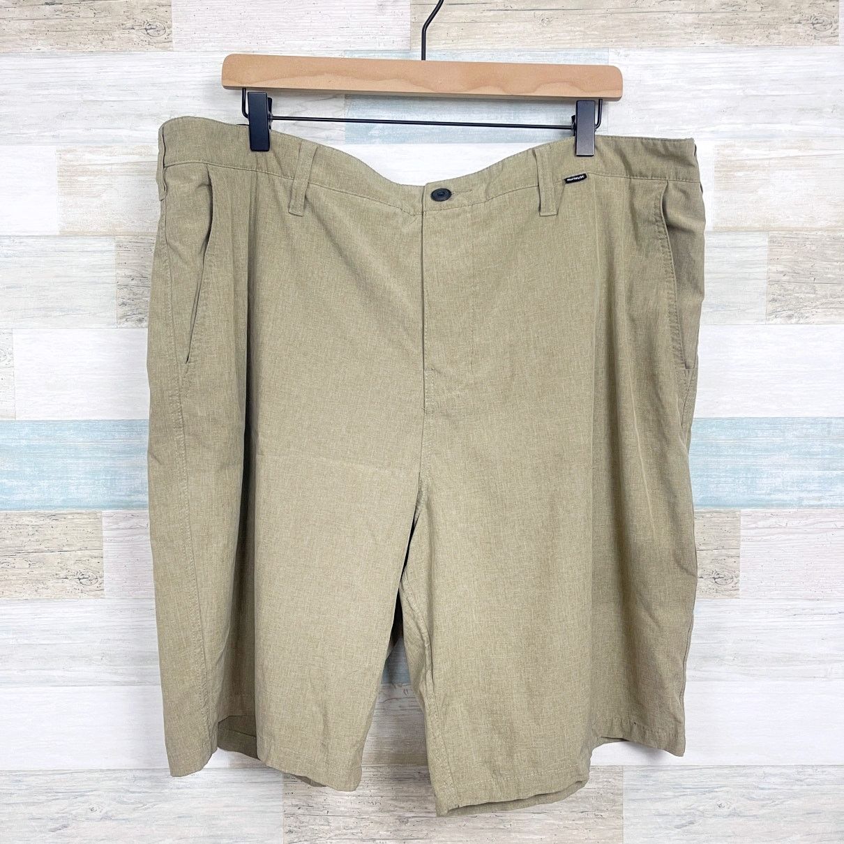 Hurley Hurley Phantom Walk Shorts Khaki Beige 9.5" Stretch Mens 40 Size US 40 / EU 56 - 1 Thumbnail