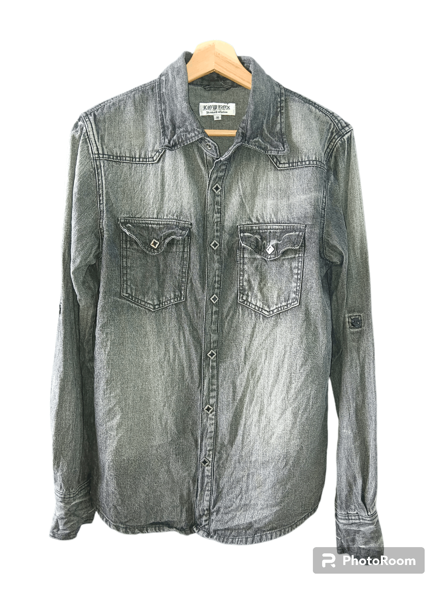 Rare💥Lowbox Button Ups Long Sleeve Denim Shirts