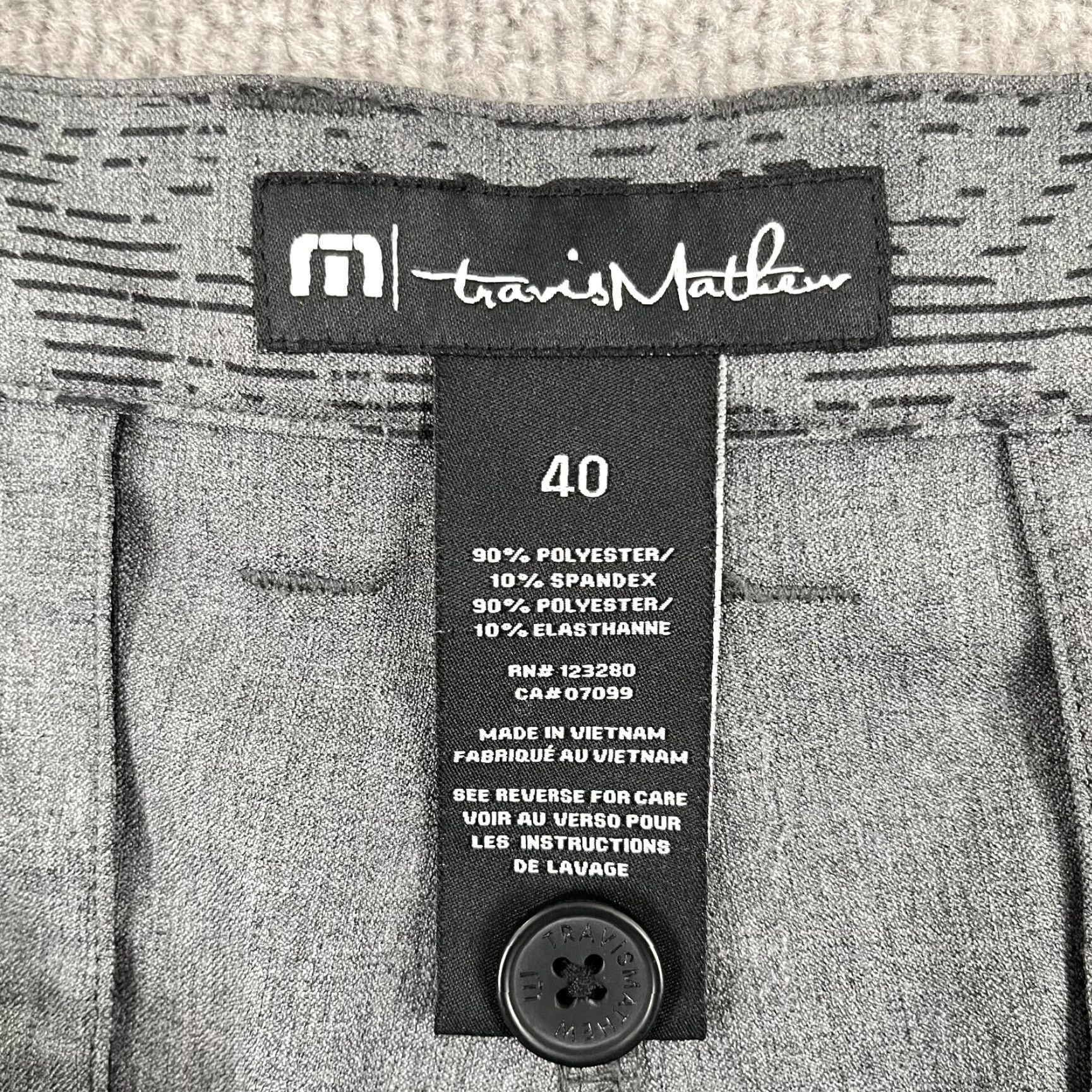 TravisMathew Travis Mathew Go Fish Shorts Men 40 Gray 9.5" Fern Performance Golf Chino Pants / Shorts Size US 40 / EU 56 - 3 Thumbnail