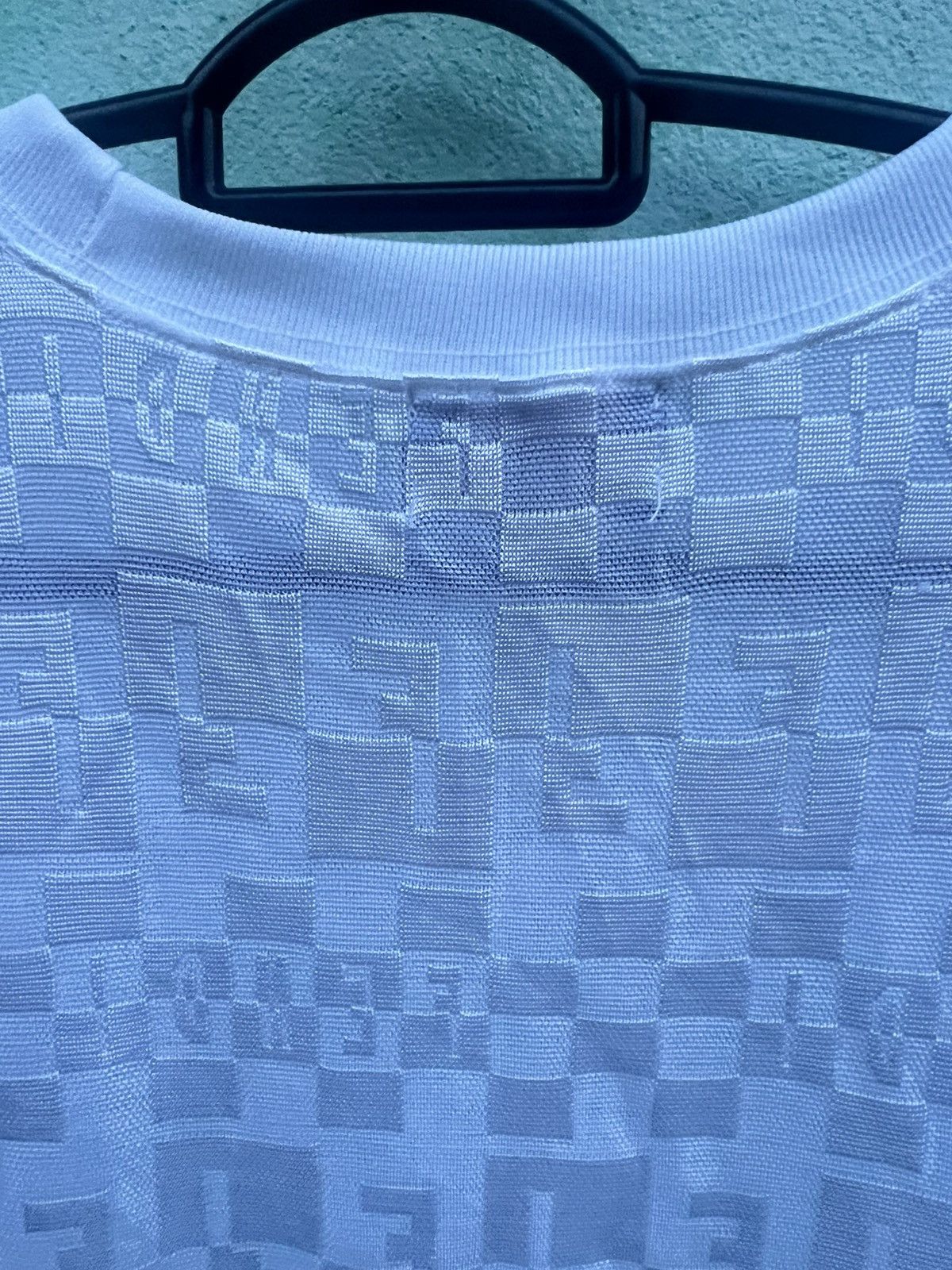 Fendi VINTAGE FENDI JEANS Monogram Checkerboard Spellout T-Shirt Size M / US 6-8 / IT 42-44 - 17 Thumbnail