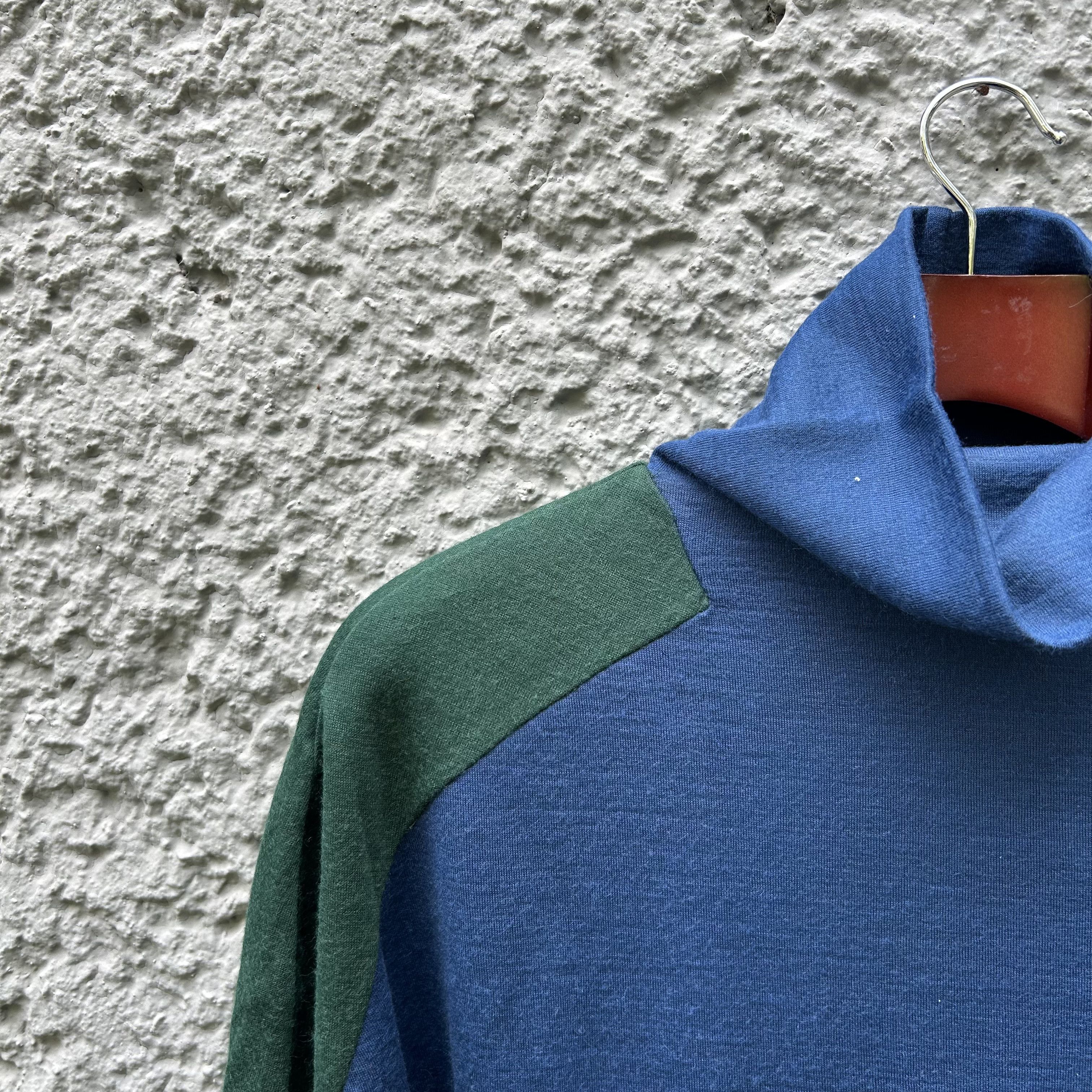 Raf Simons Raf Simons Blue Green Turtleneck Sweater Mockneck Size US L / EU 52-54 / 3 - 4 Thumbnail