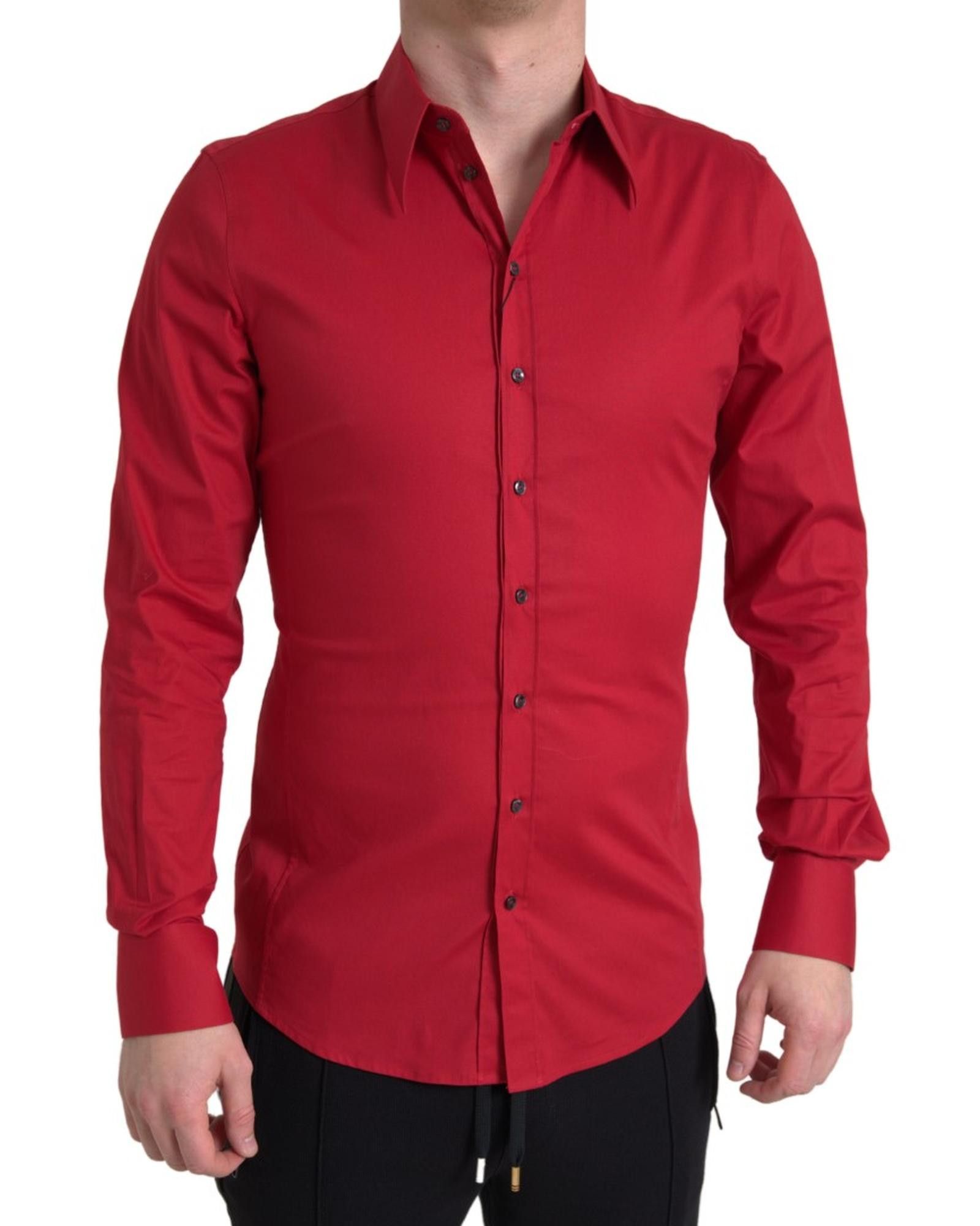 image of Dolce Gabbana Collared Long Sleeve Shirt, Men's (Size Medium)