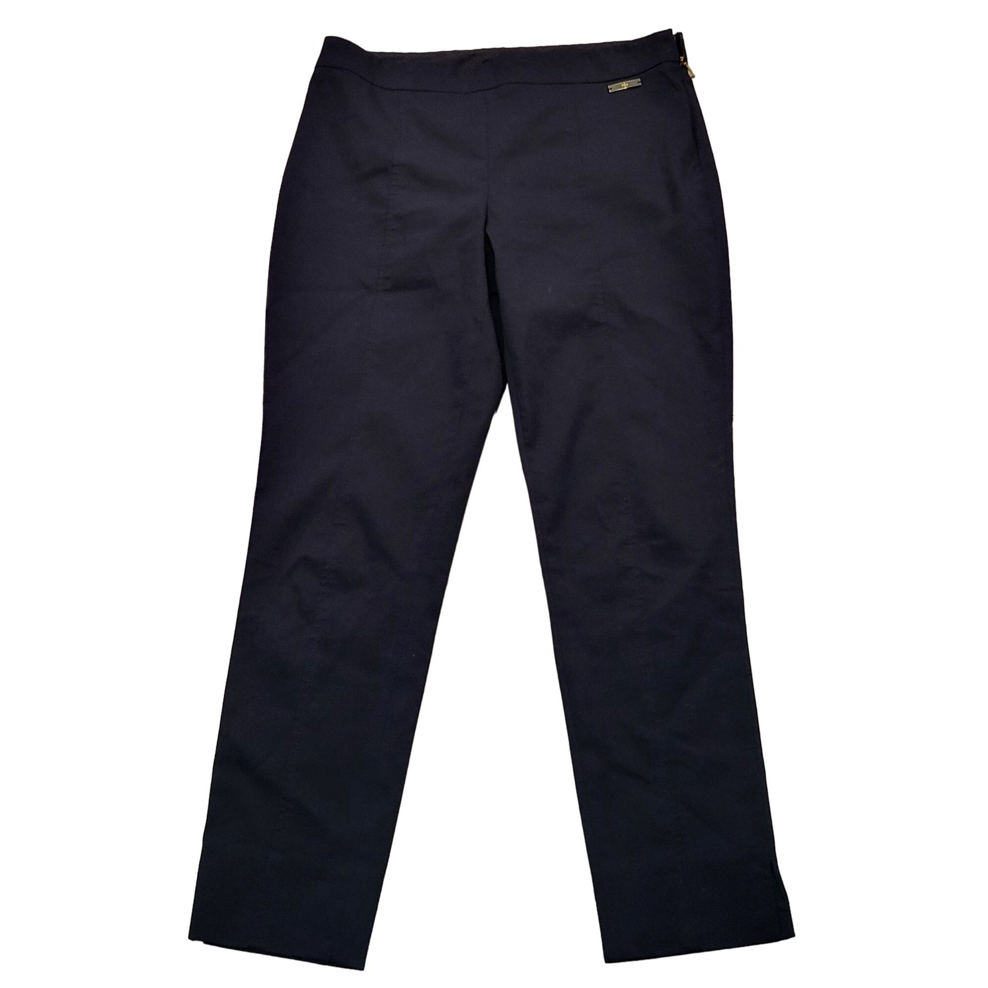 Tory Burch Tory Burch Pants Women Sz 4 Ankle Navy Blue Side Zip Designe Size 27" / US 4 / IT 40 - 1 Thumbnail