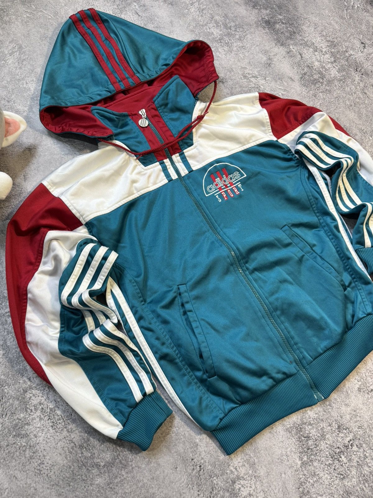Adidas × Vintage Vintage Adidas Sport Zip Hoodie Size xs Size US XS / EU 42 / 0 - 2 Thumbnail