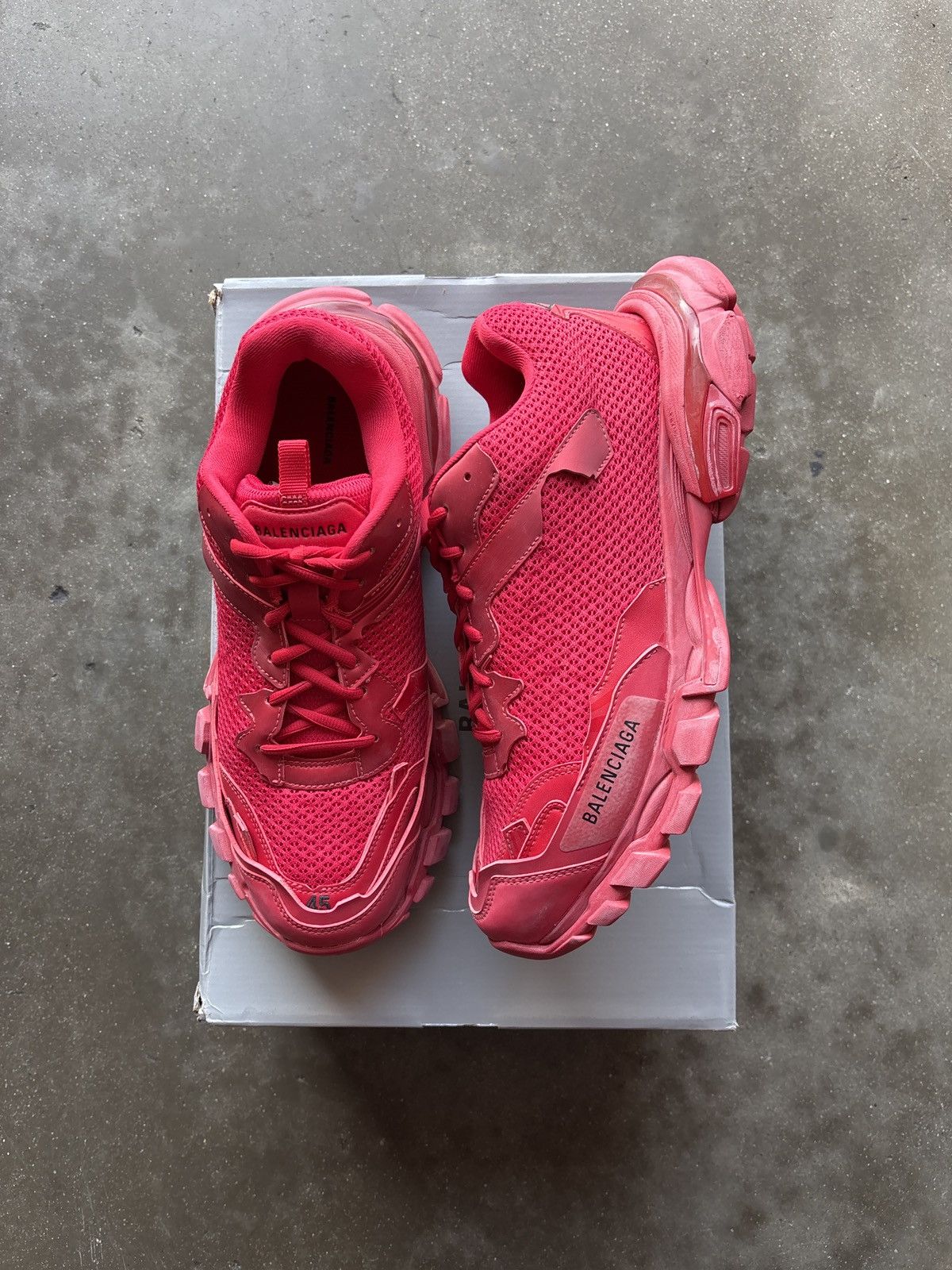 BALENCIAGA TRACK.3 RED SIZE 12 BRAND NEW OG ALL