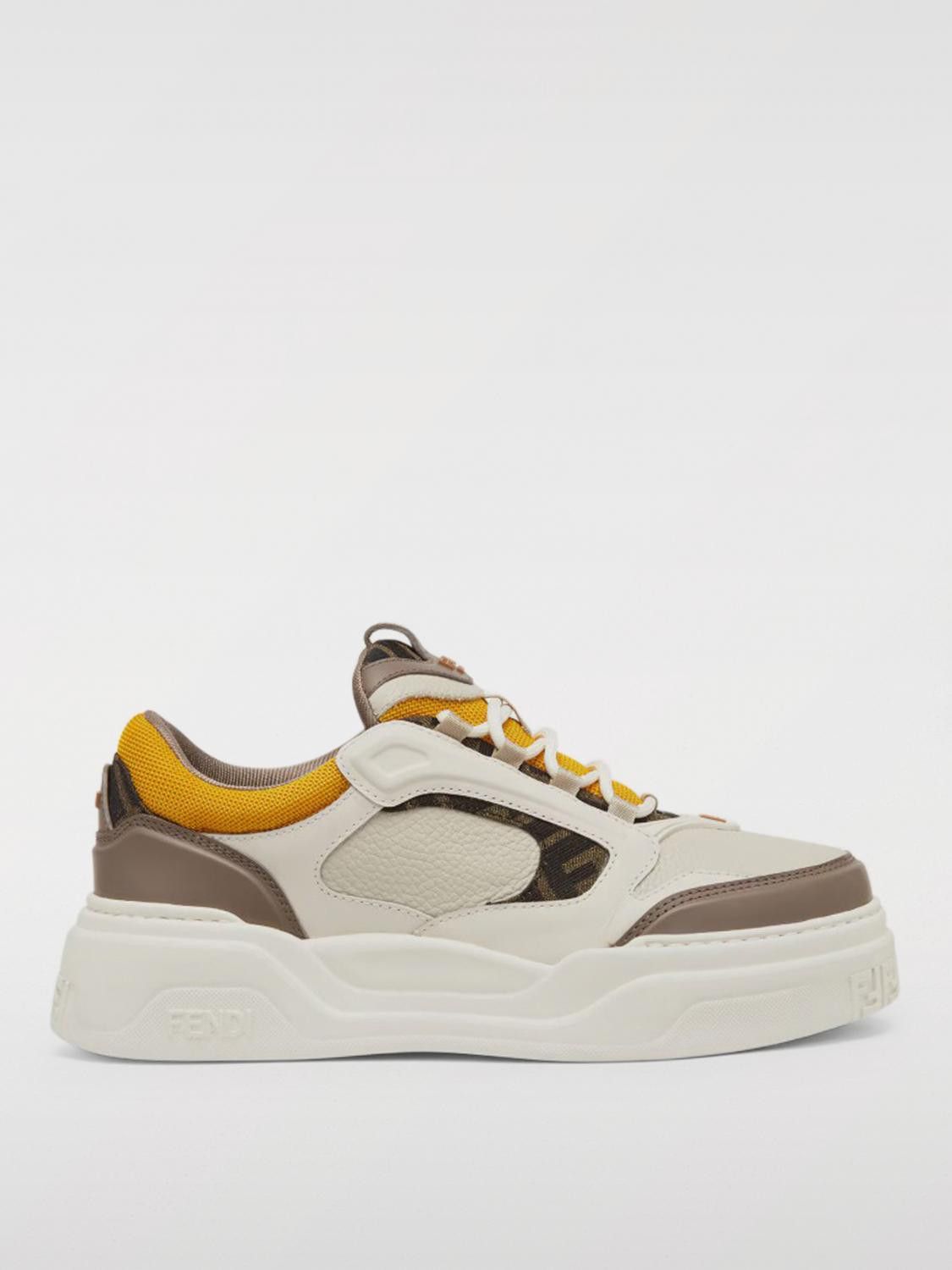 Fendi Fendi Sneakers Men Brown Size US 6 / EU 39 - 1 Thumbnail
