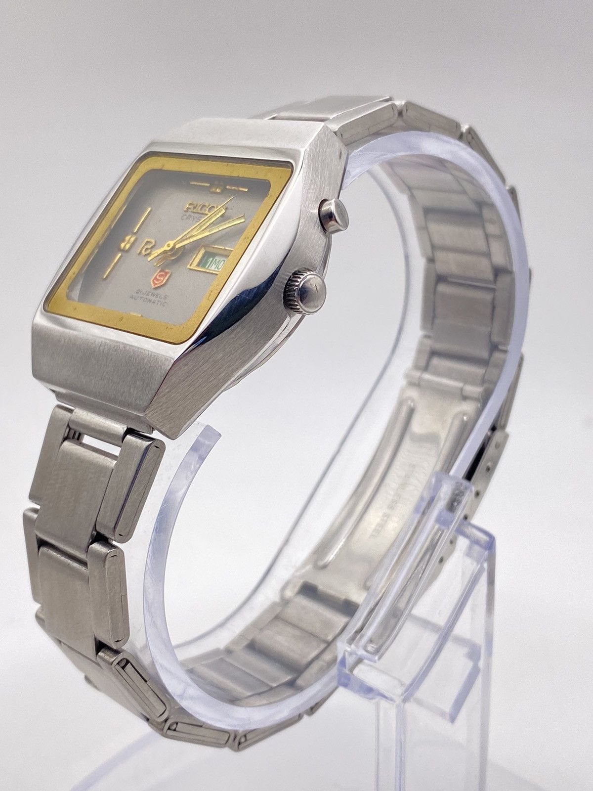 Vintage Ricoh Automatic Vintage Men’s Watch – Gray Dial – 34mm Size 34 - 4 Thumbnail