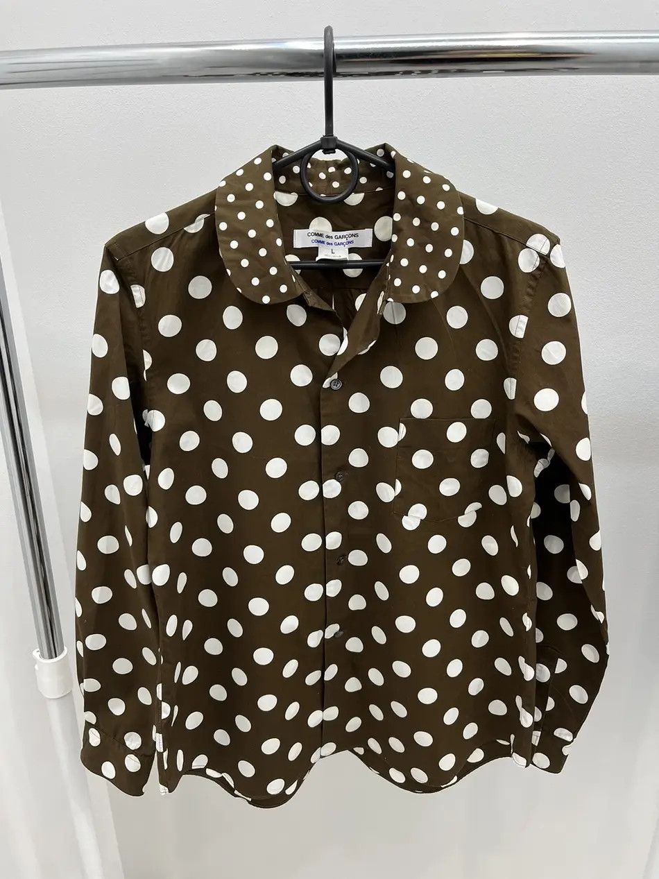Comme des Garcons Comme des Garcons Polka Dot Button Up Cotton Shirt Size L / US 10 / IT 46 - 1 Thumbnail