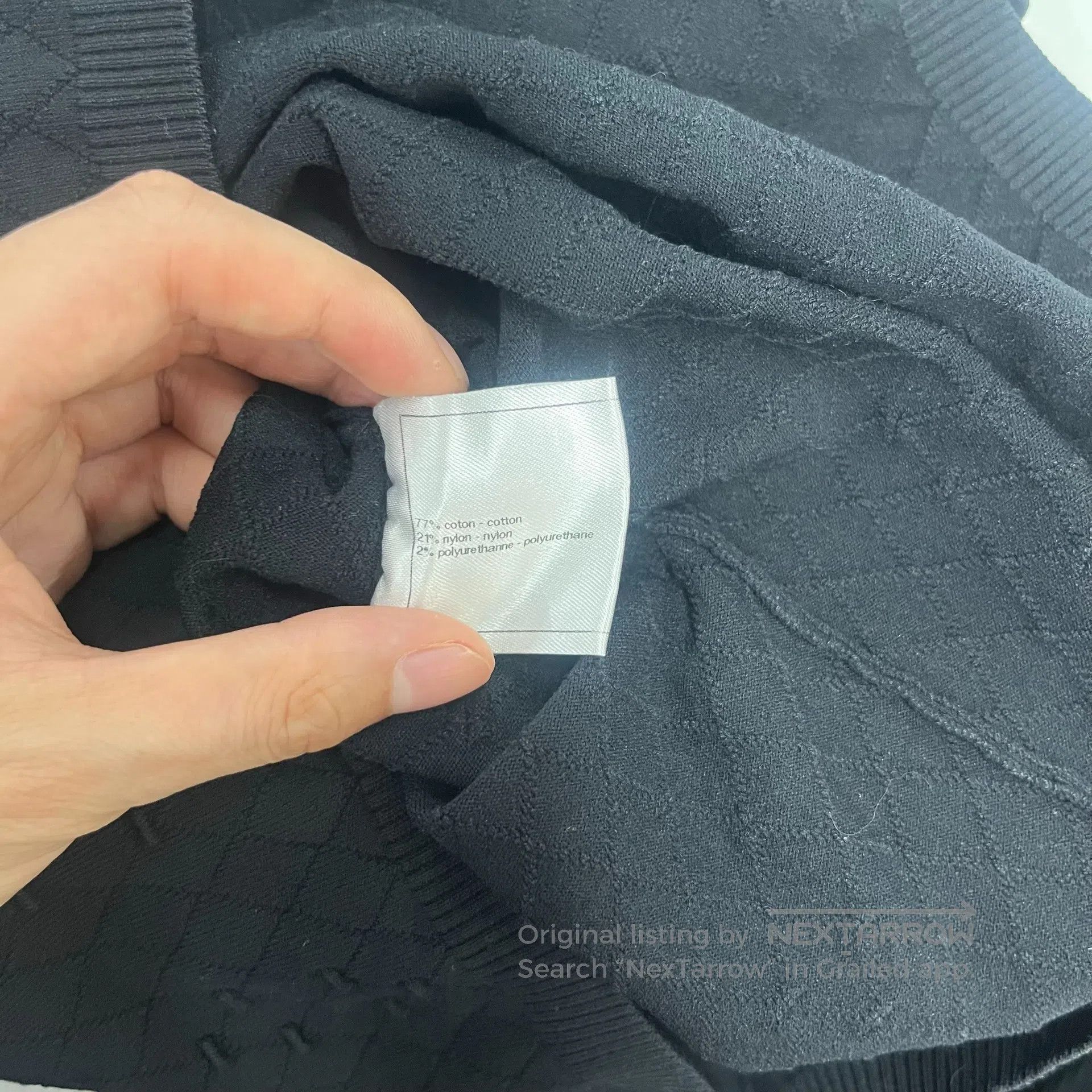 Chanel Chanel Black crew-neck patterned short-sleeve shirt, size Size XXS / US 00 / IT 34 - 7 Thumbnail