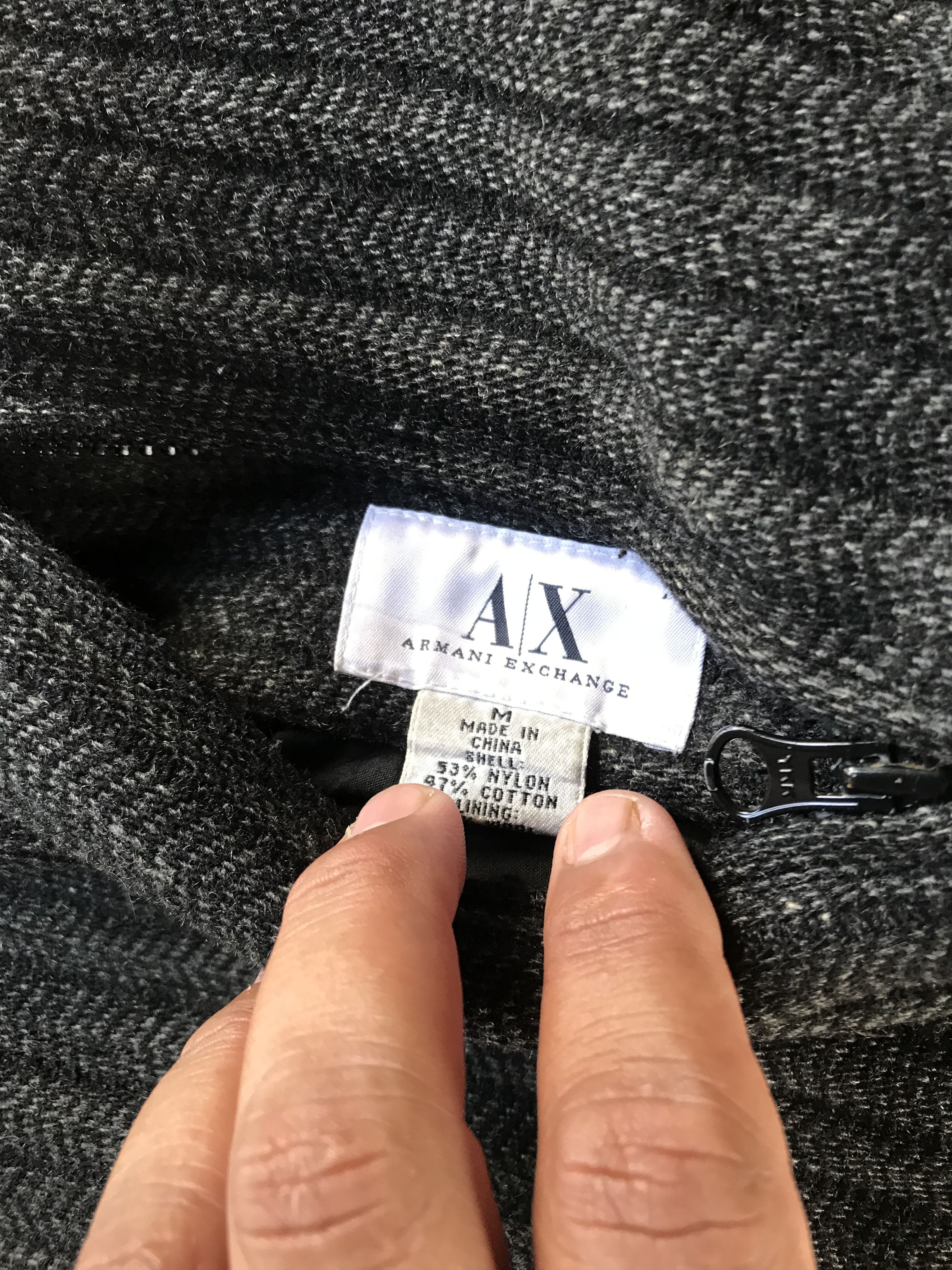 Armani Exchange Armani Exchange Wool Hoodie Jacket Size US S / EU 44-46 / 1 - 14 Thumbnail