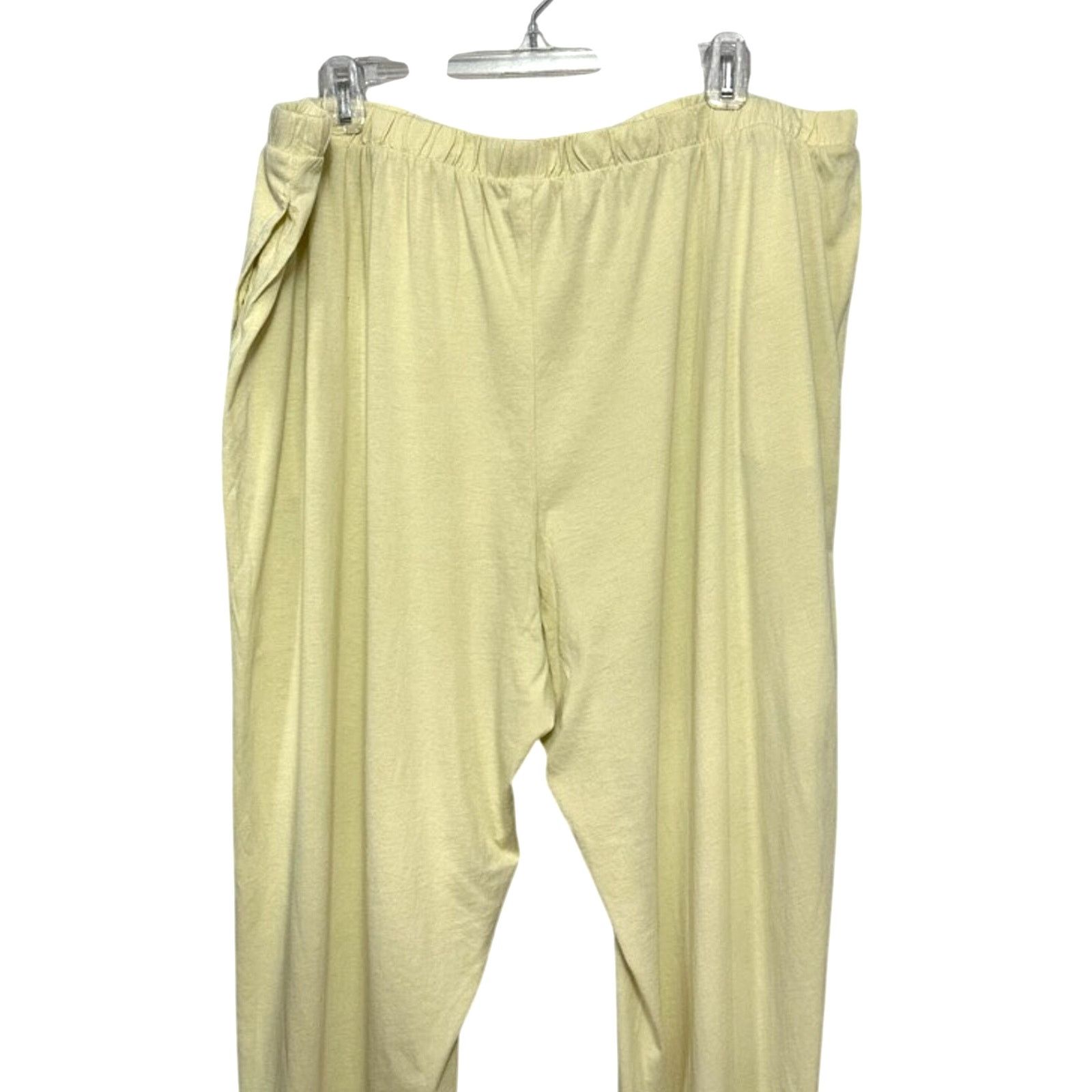 Other Open Edit Pull-On Pants Pocket Knit Yellow Women's 2X NWOT Size 40" / US 18 - 5 Thumbnail