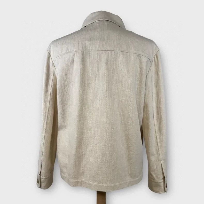 Loro Piana LORO PIANA Light grey cotton casual jacket Size US S / EU 44-46 / 1 - 2 Thumbnail