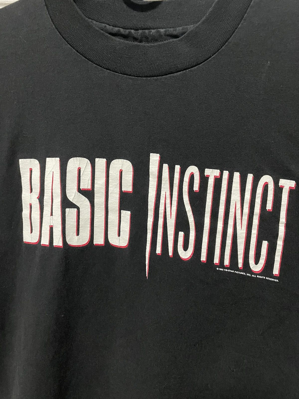 Vintage Vintage 1992 Basic Instinct Movie Promo T-Shirt Black 90s Size US L / EU 52-54 / 3 - 2 Thumbnail