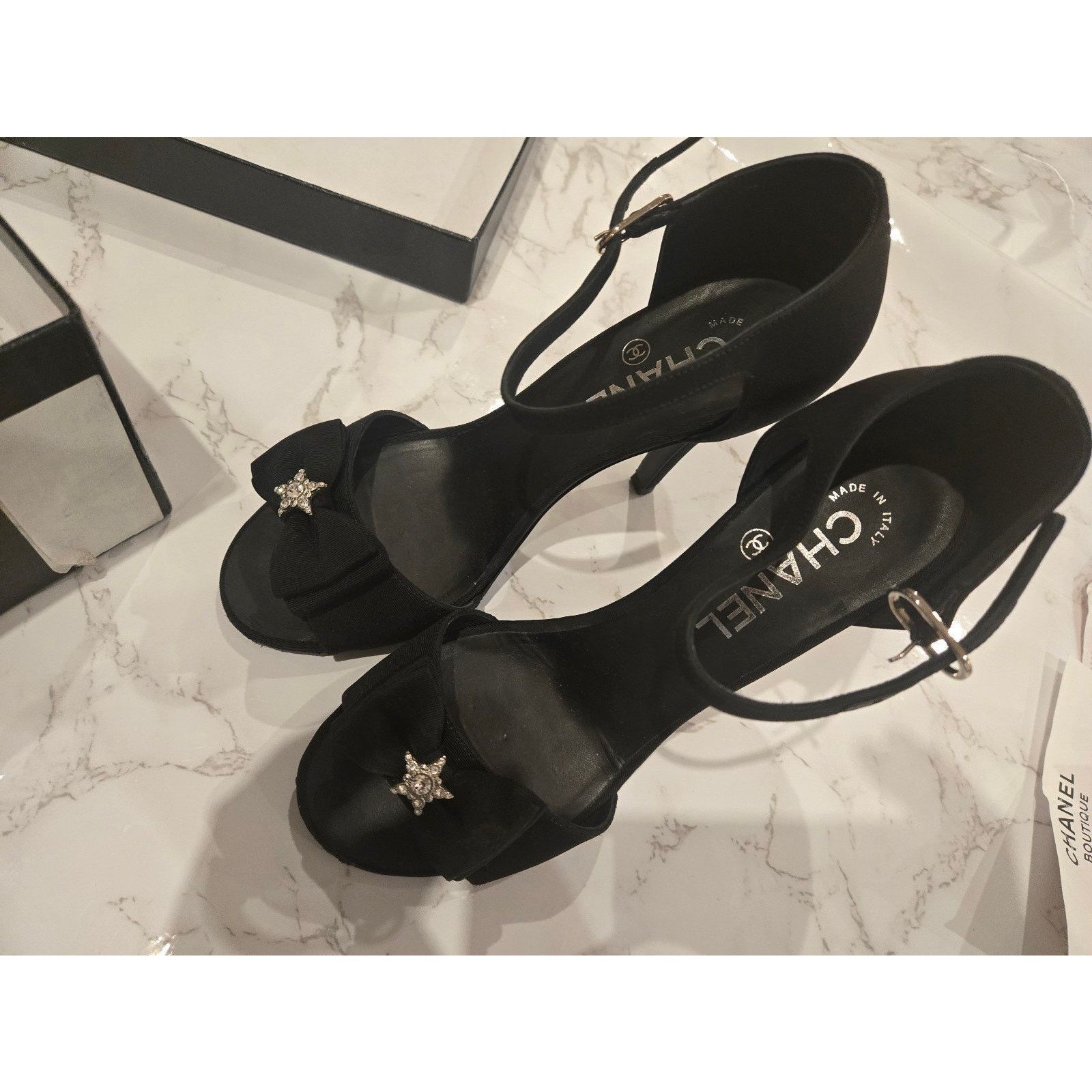 Chanel Authentic CHANEL open toe sandal shoes size 36.5 Size US 6.5 / IT 36.5 - 7 Thumbnail