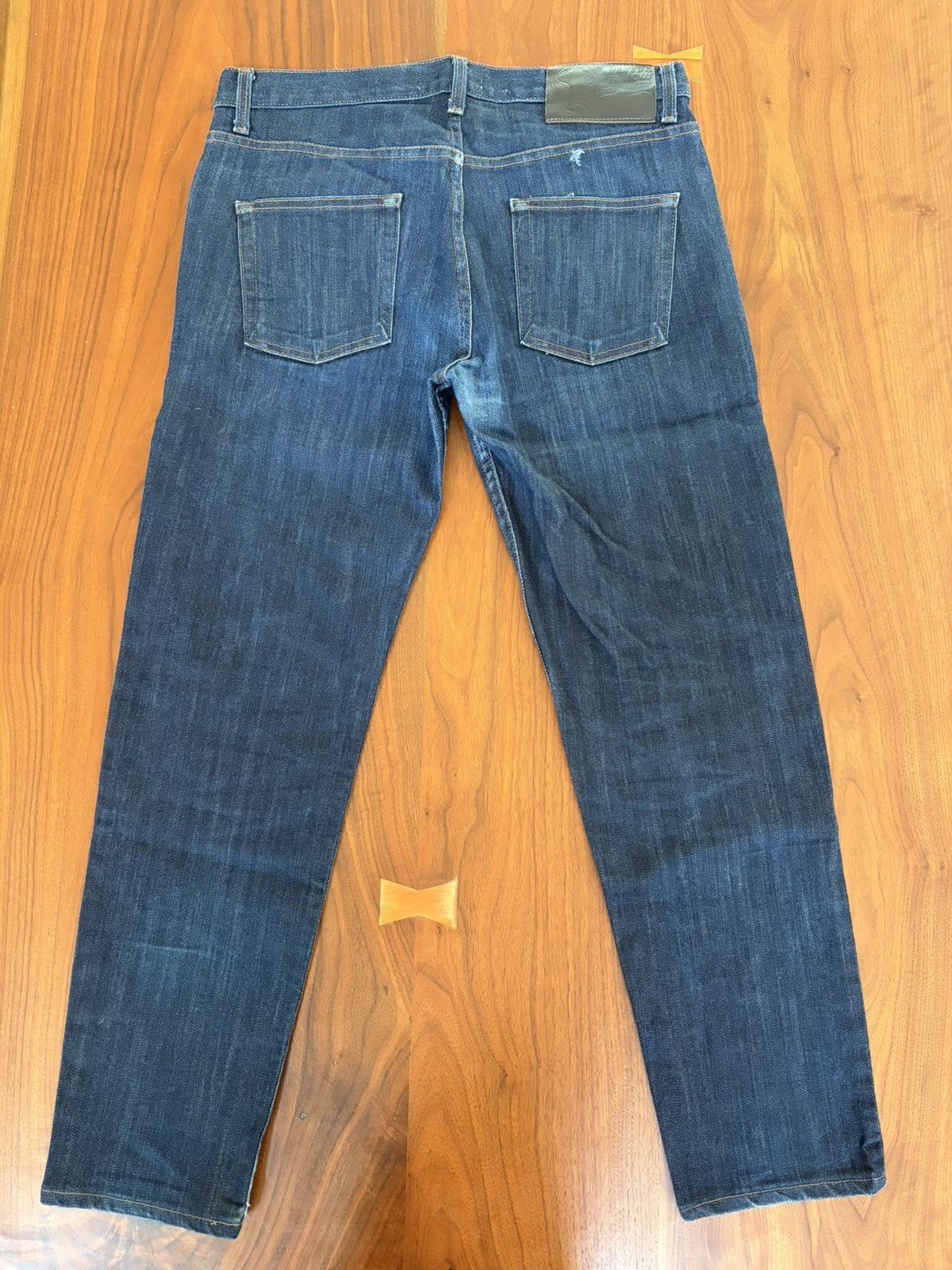 Naked & Famous Naked & Famous Easy Guy – Selvedge Denim w/ Fades (Size 33) Size US 33 - 2 Thumbnail