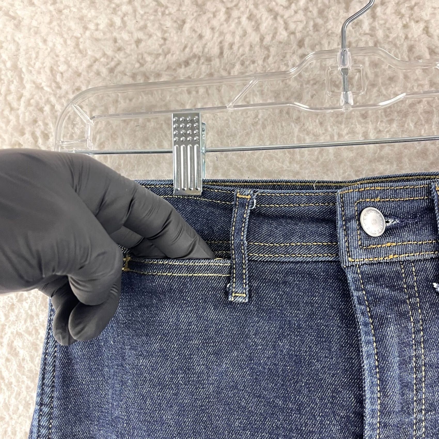 Everlane Everlane The Way High Skinny Jeans Womens Size 28 Blue Denim Dark Wash Stretch Jeans Size 28" / US 6 / IT 42 - 4 Thumbnail