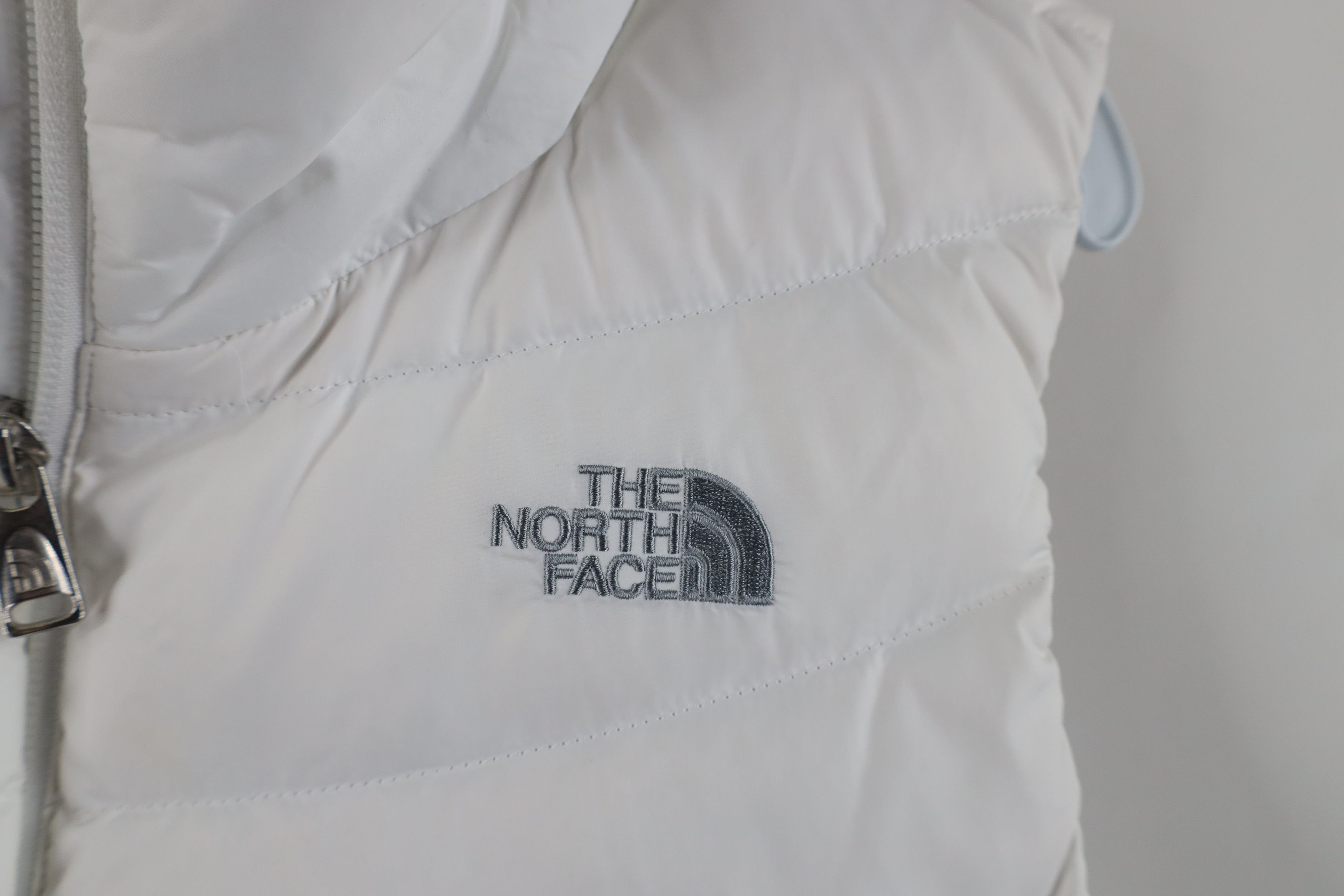The North Face × Vintage The North Face II 550 Down Fill Puffer Vest Jacket White Size M / US 6-8 / IT 42-44 - 5 Thumbnail