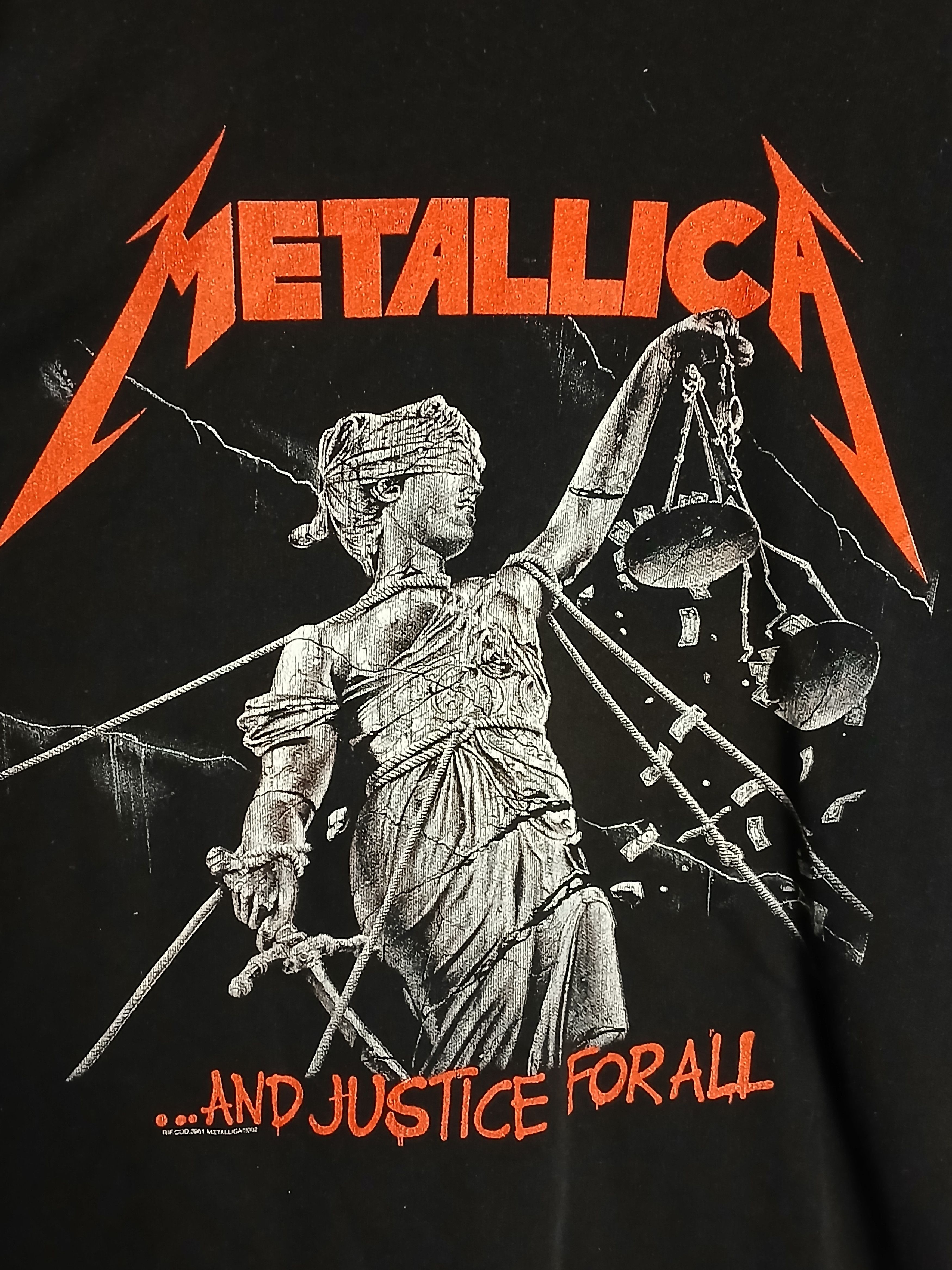 Band Tees × Metallica × Vintage Vintage 2002 Metallica And Justice For All Hoodie Size US XL / EU 56 / 4 - 3 Thumbnail