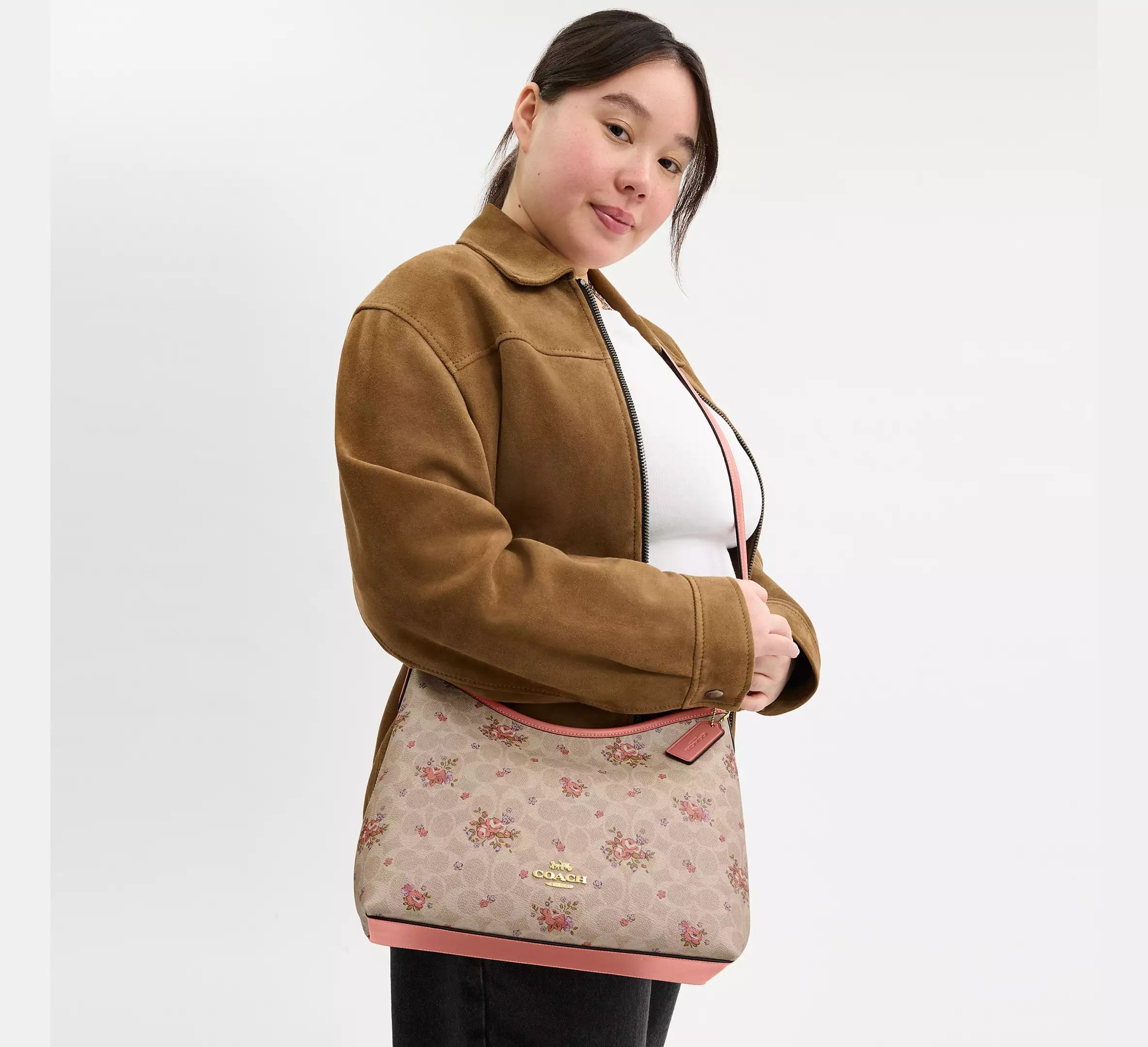 Coach Laurel Shoulder Bag In Signature Canvas Floral Print CAL36 Size ONE SIZE - 9 Thumbnail