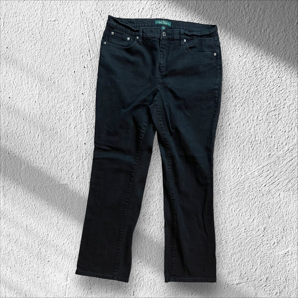 Lauren Ralph Lauren Lauren Ralph Lauren Co Black Relaxed Jeans – Size 14 Size 34" / US 12 / IT 48 - 2 Thumbnail