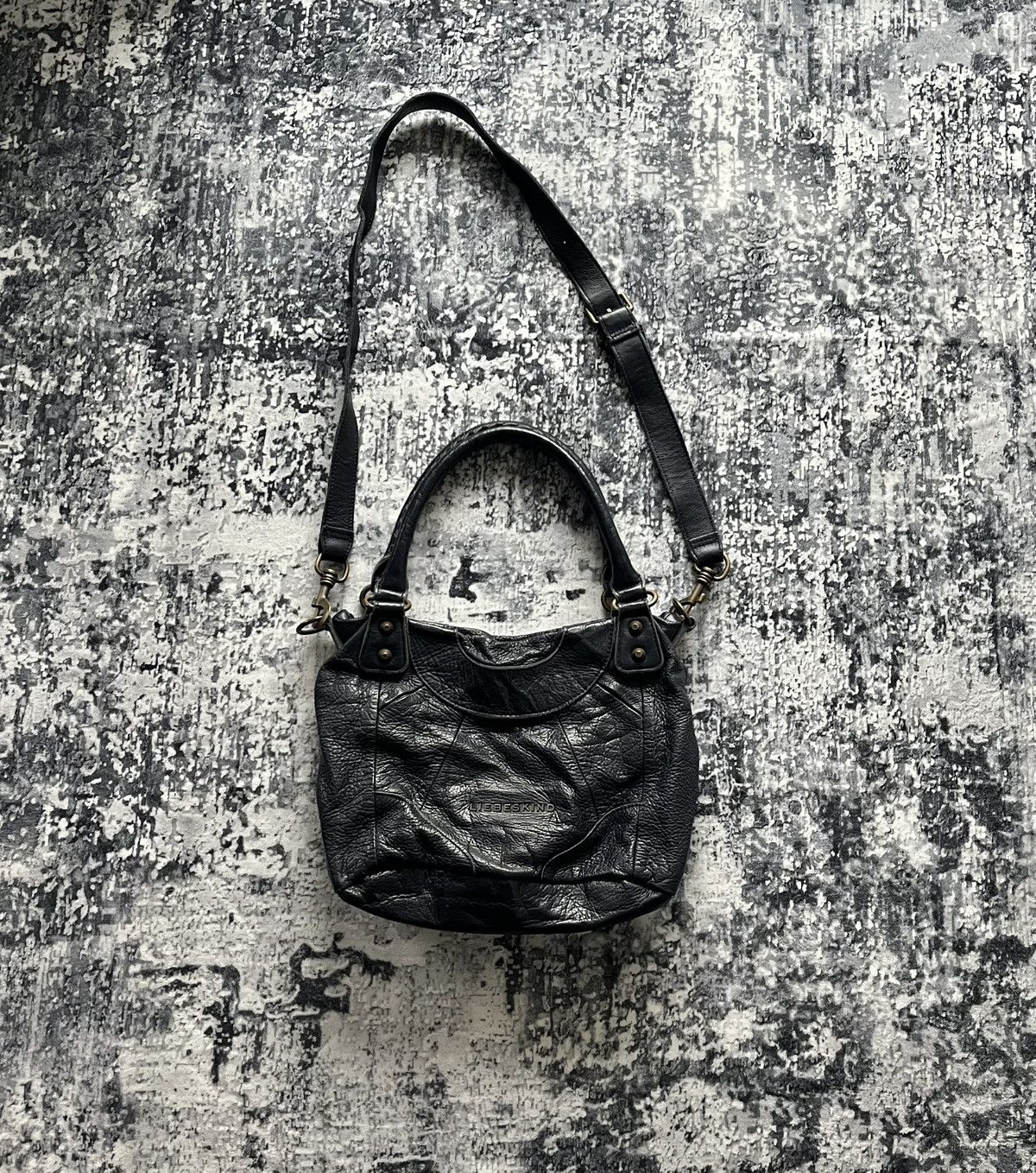 LIEBESKIND BERLIN Dark Navy Leather Shoulder Bag Liebeskind Berlin Crossbody Size ONE SIZE - 1 Thumbnail