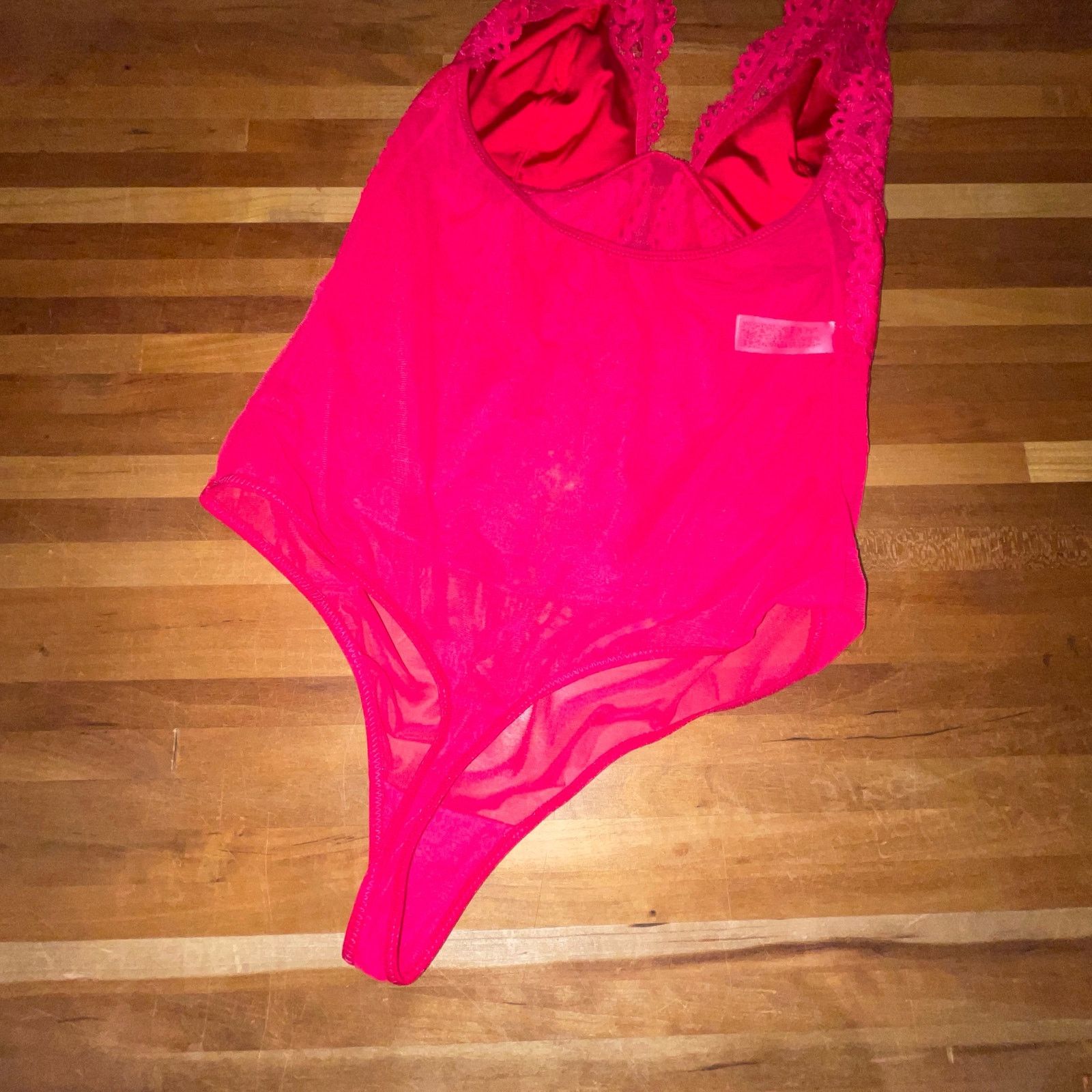 NO ID Wacoal Women's Ciao Bella Lace Teddy - Persian Red - Size S Size S / US 4 / IT 40 - 4 Thumbnail
