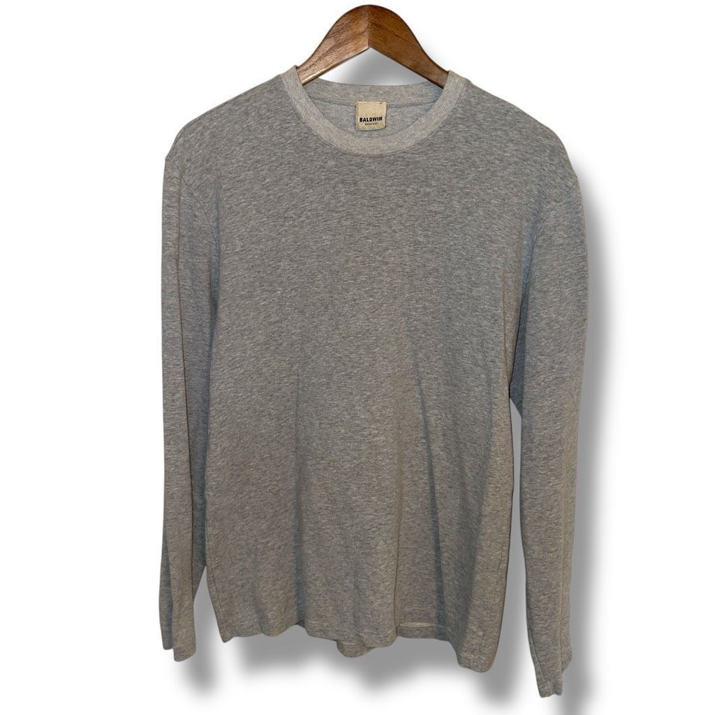 Baldwin Baldwin Jeans Heather Gray Made in USA Cotton Crewneck Sweat Size US S / EU 44-46 / 1 - 8 Thumbnail