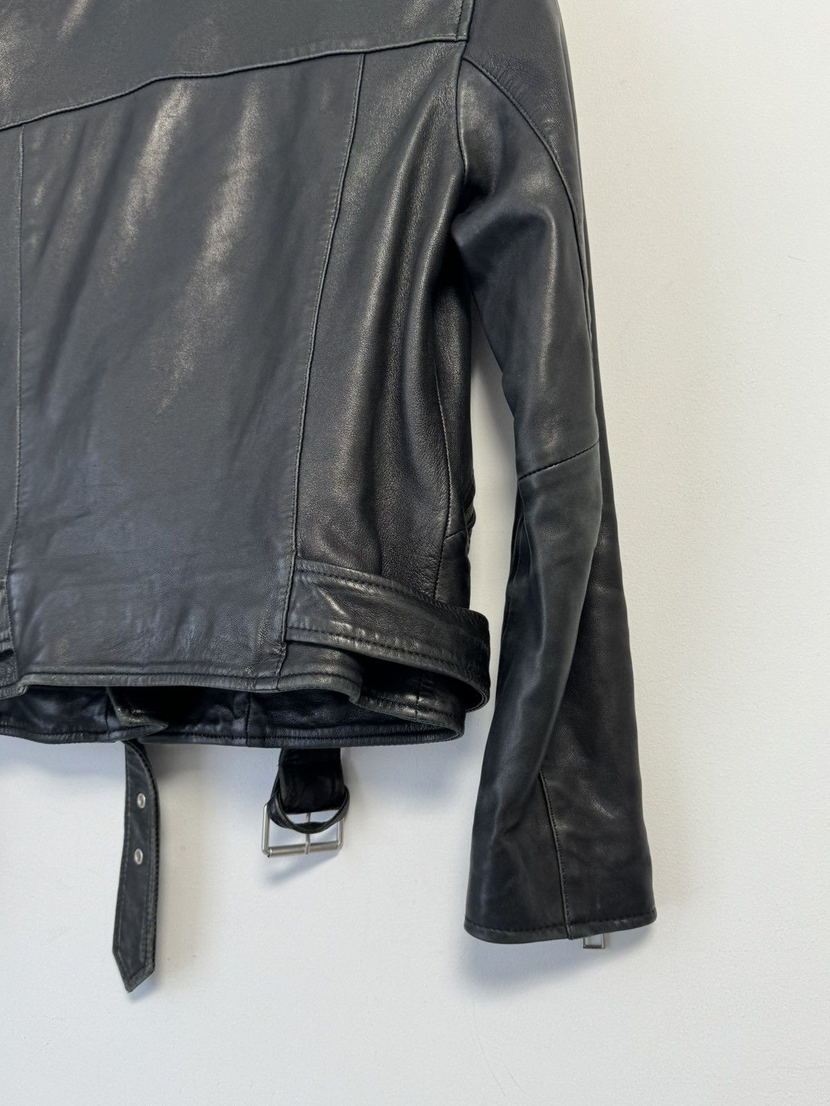 Allsaints ALLSAINTS Balfern Biker Jacket Black Motorcycle Short US 4 Size S / US 4 / IT 40 - 22 Thumbnail