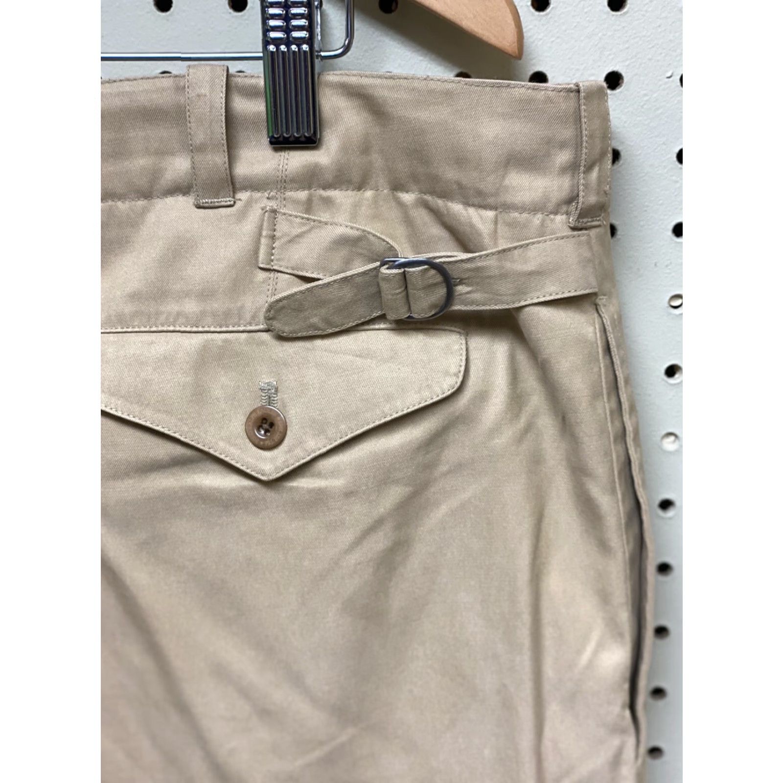 Polo Ralph Lauren VINTAGE Polo Ralph Lauren Pants Men Silk Blend Flat Front 40x30 Regular Inseam 30 Chino Brown Tan Size US L / EU 52-54 / 3 - 4 Thumbnail