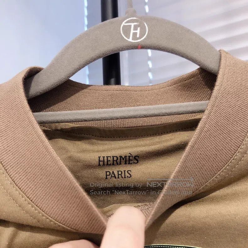 Hermes Hermes Small Collar Stamped Short Sleeve T-Shirt Size XXS / US 00 / IT 34 - 5 Thumbnail