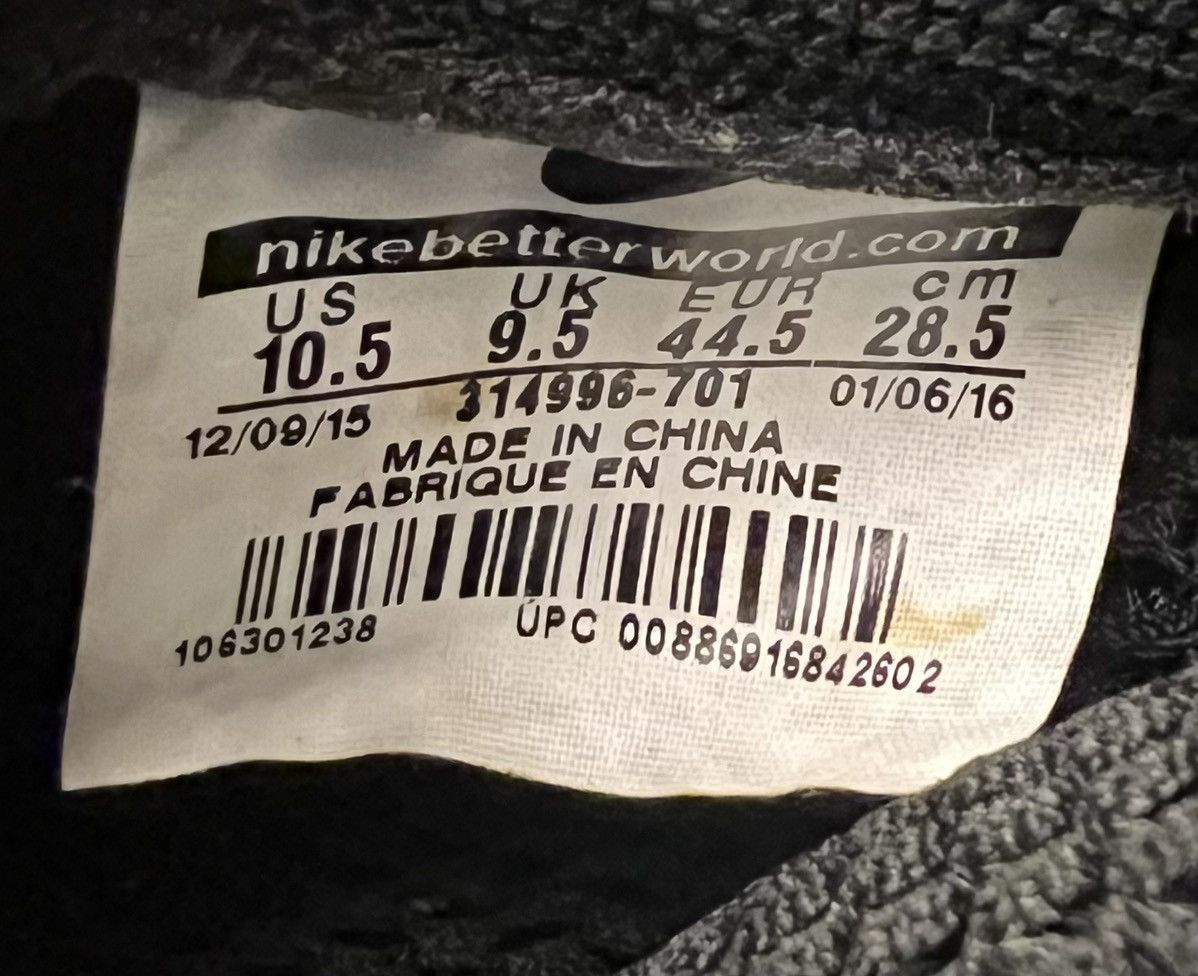 Nike Nike Foamposite One “Wu Tang” 2016 Size US 10.5 / EU 43-44 - 10 Thumbnail