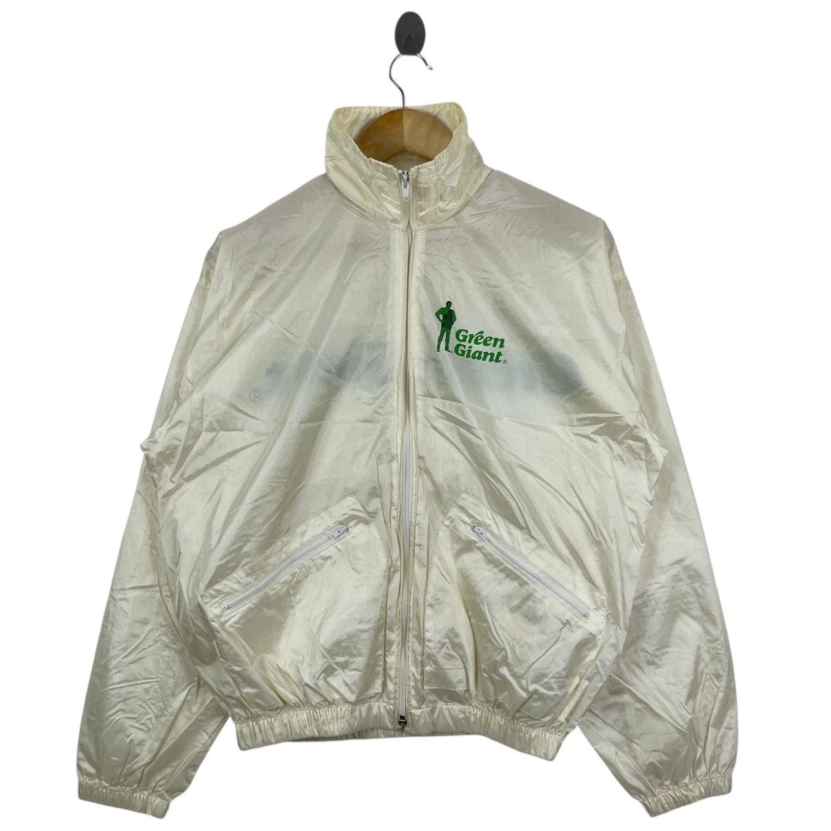Vintage Vintage 80s Green Giant Windbreaker Light Jacket Size US L / EU 52-54 / 3 - 2 Thumbnail