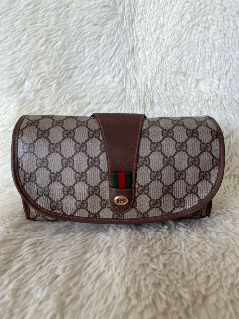 Gucci × Vintage Gucci GG Sherry Line Clutch Bag Size ONE SIZE - 2 Thumbnail
