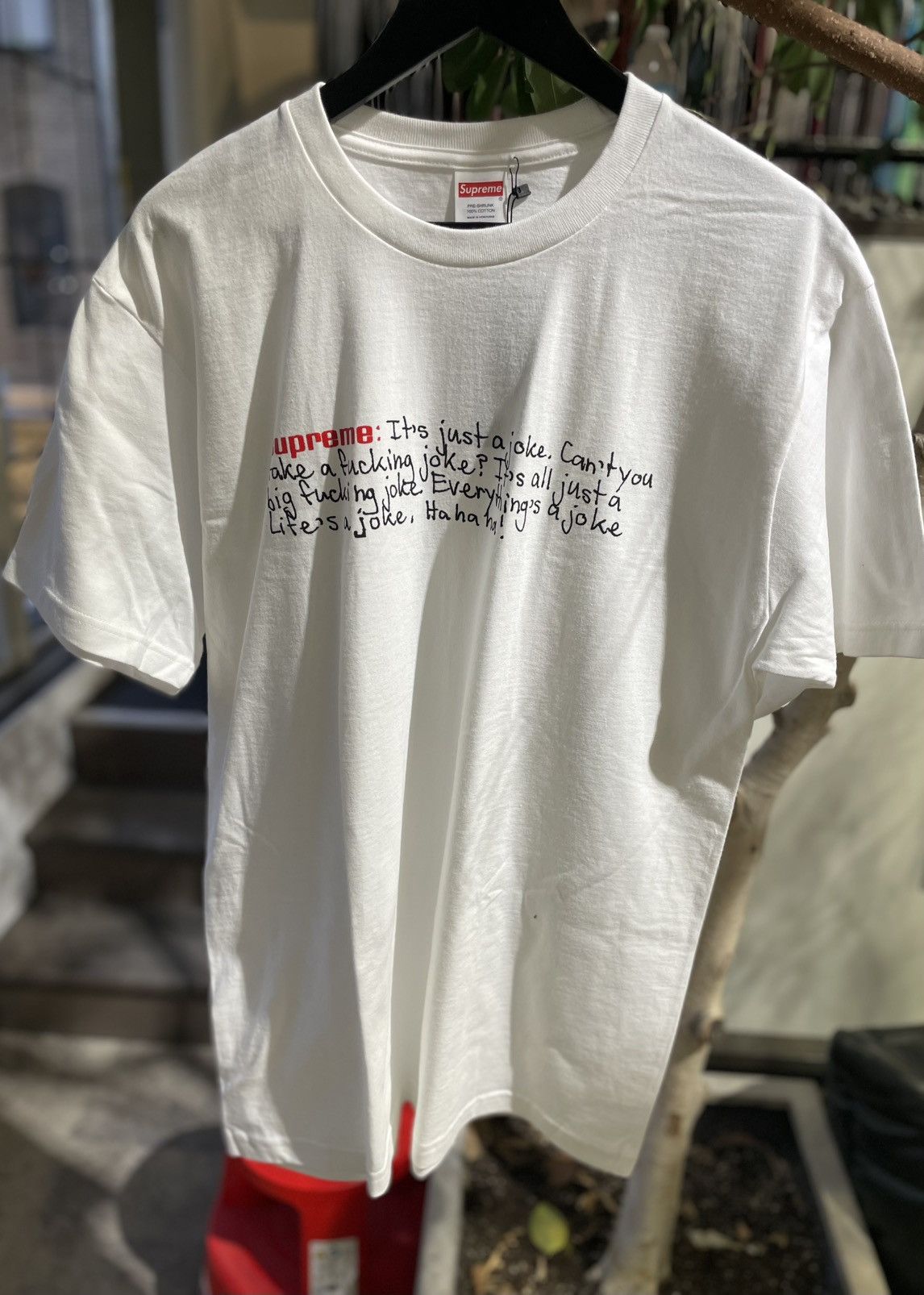 Supreme Supreme Joke Tee Size US L / EU 52-54 / 3 - 2 Thumbnail
