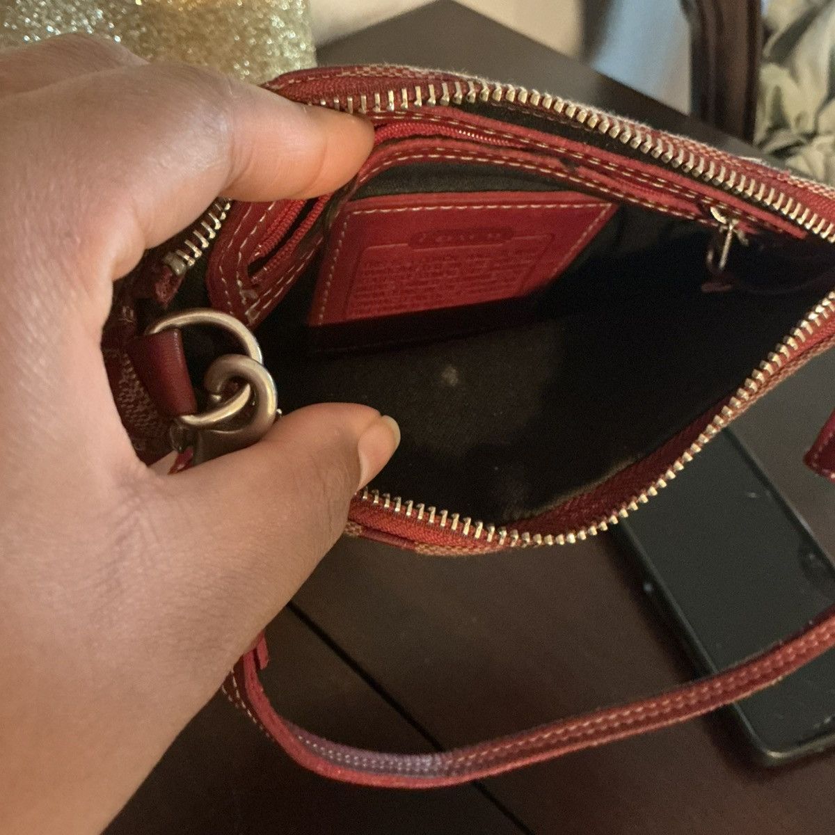 Coach RARE VINTAGE COACH BAG demi 6094 cherry red Size ONE SIZE - 2 Thumbnail