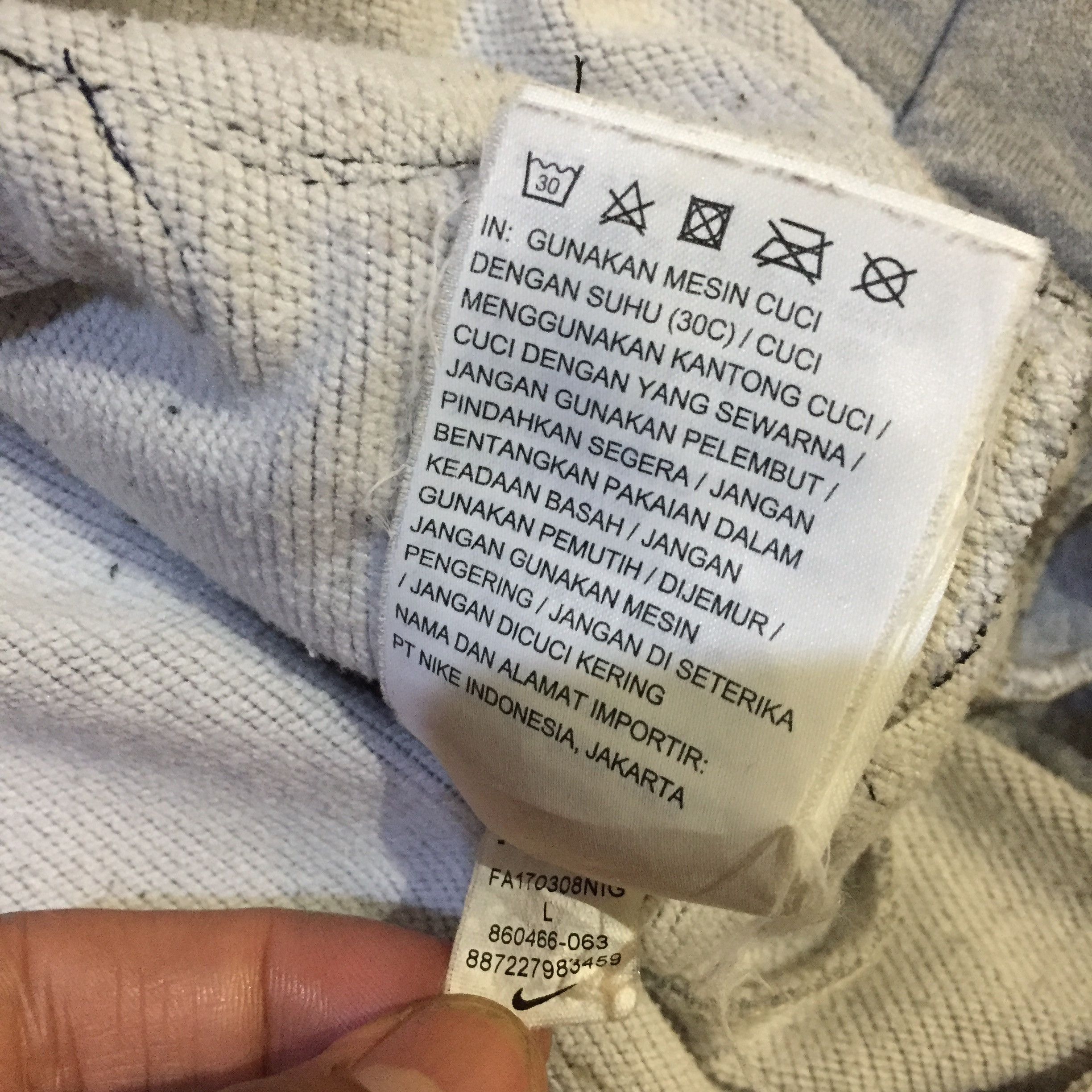 Nike Nike Hoodie Rework Grey Big Logo 1/1 Size US L / EU 52-54 / 3 - 7 Thumbnail